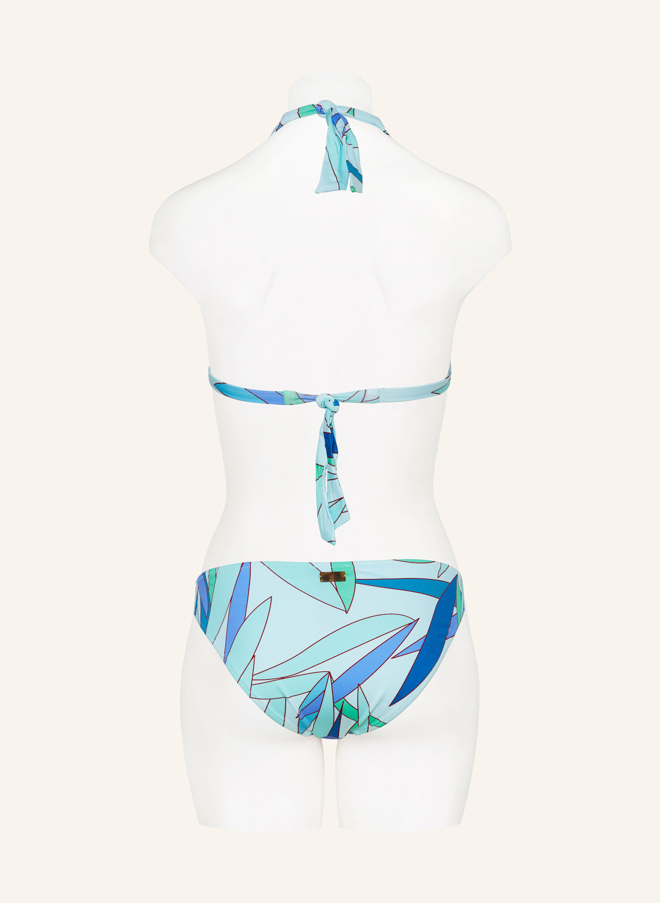 VILEBREQUIN Neckholder-Bikini-Top MADRAGUE FLECHE: MINT / TÜRKIS / BLAU