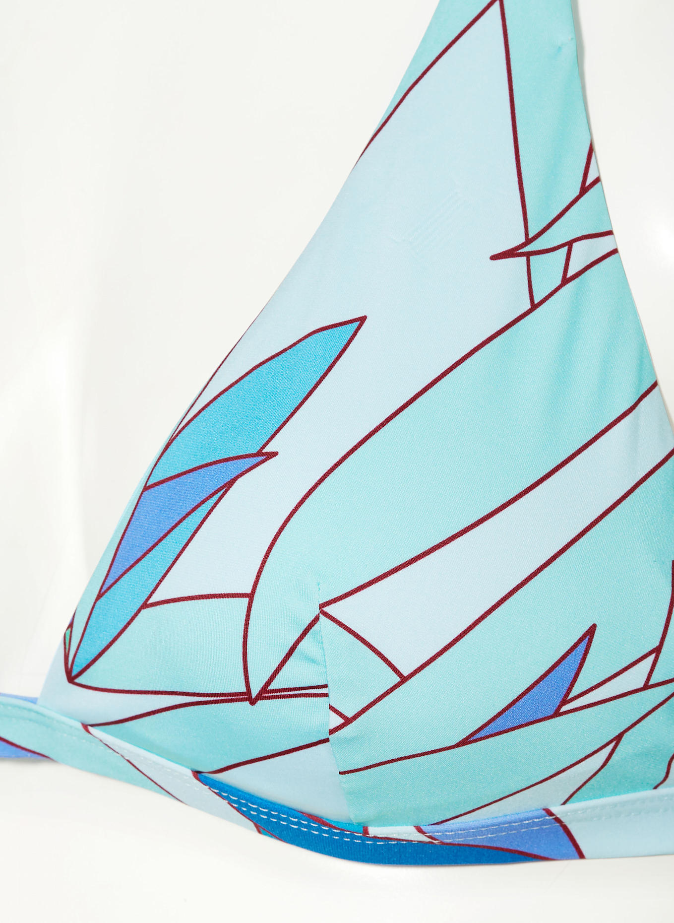 VILEBREQUIN Neckholder-Bikini-Top MADRAGUE FLECHE: MINT / TÜRKIS / BLAU