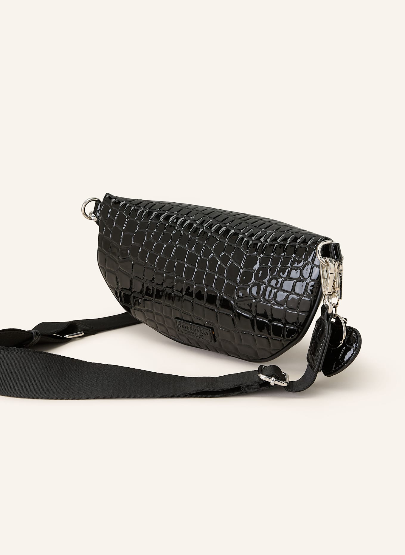 SEIDENFELT Gürteltasche: SCHWARZ