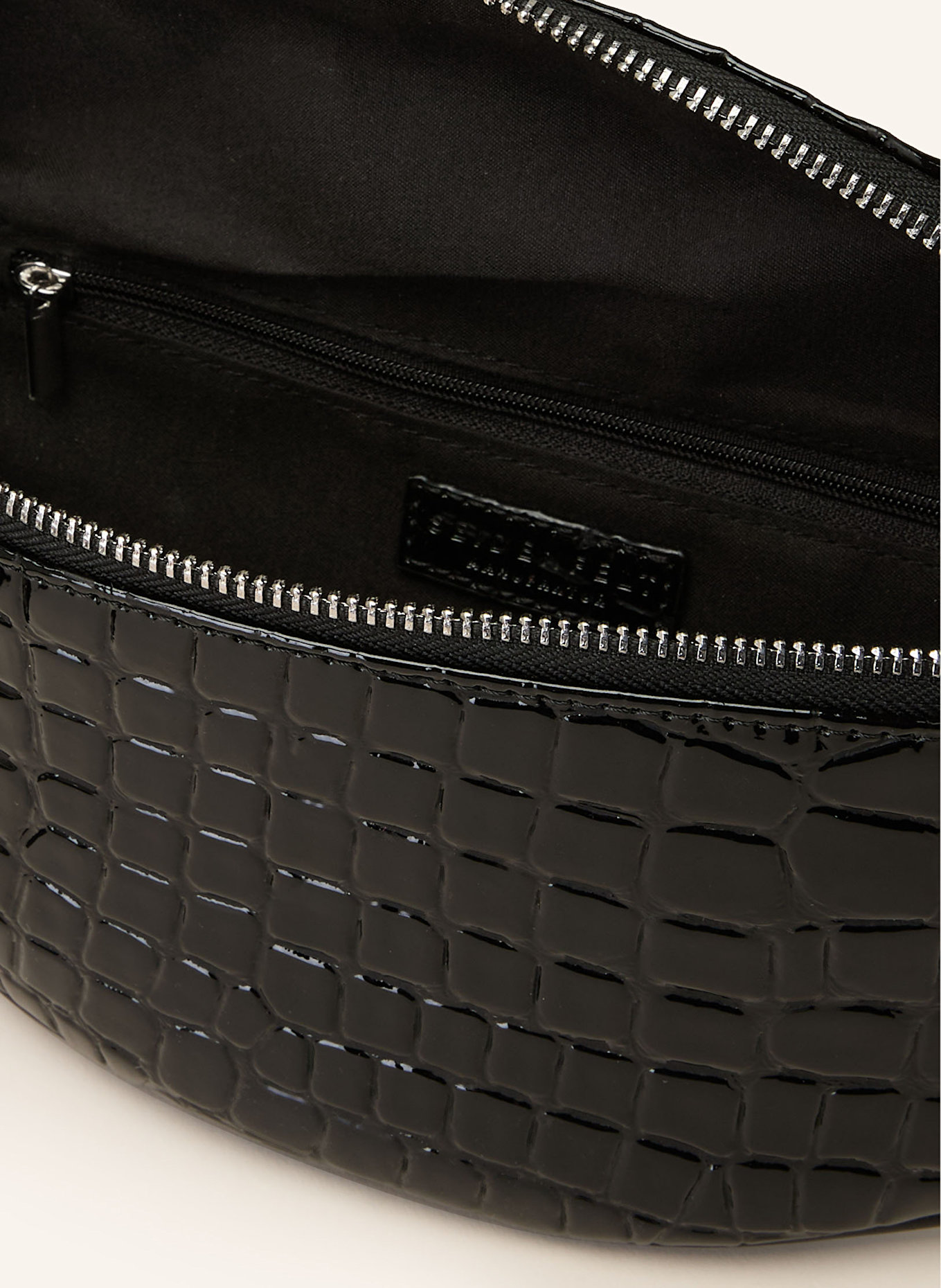 SEIDENFELT Gürteltasche: SCHWARZ