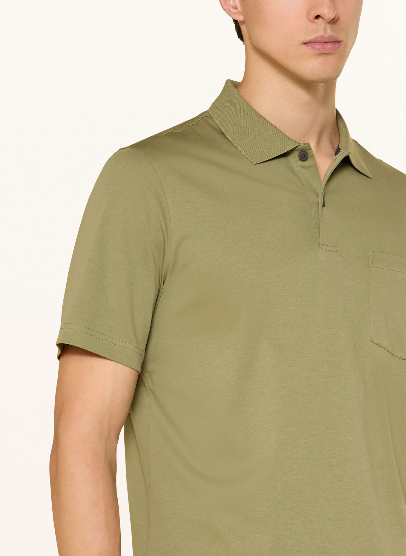 MAERZ MUENCHEN Jersey polo shirt: OLIVE