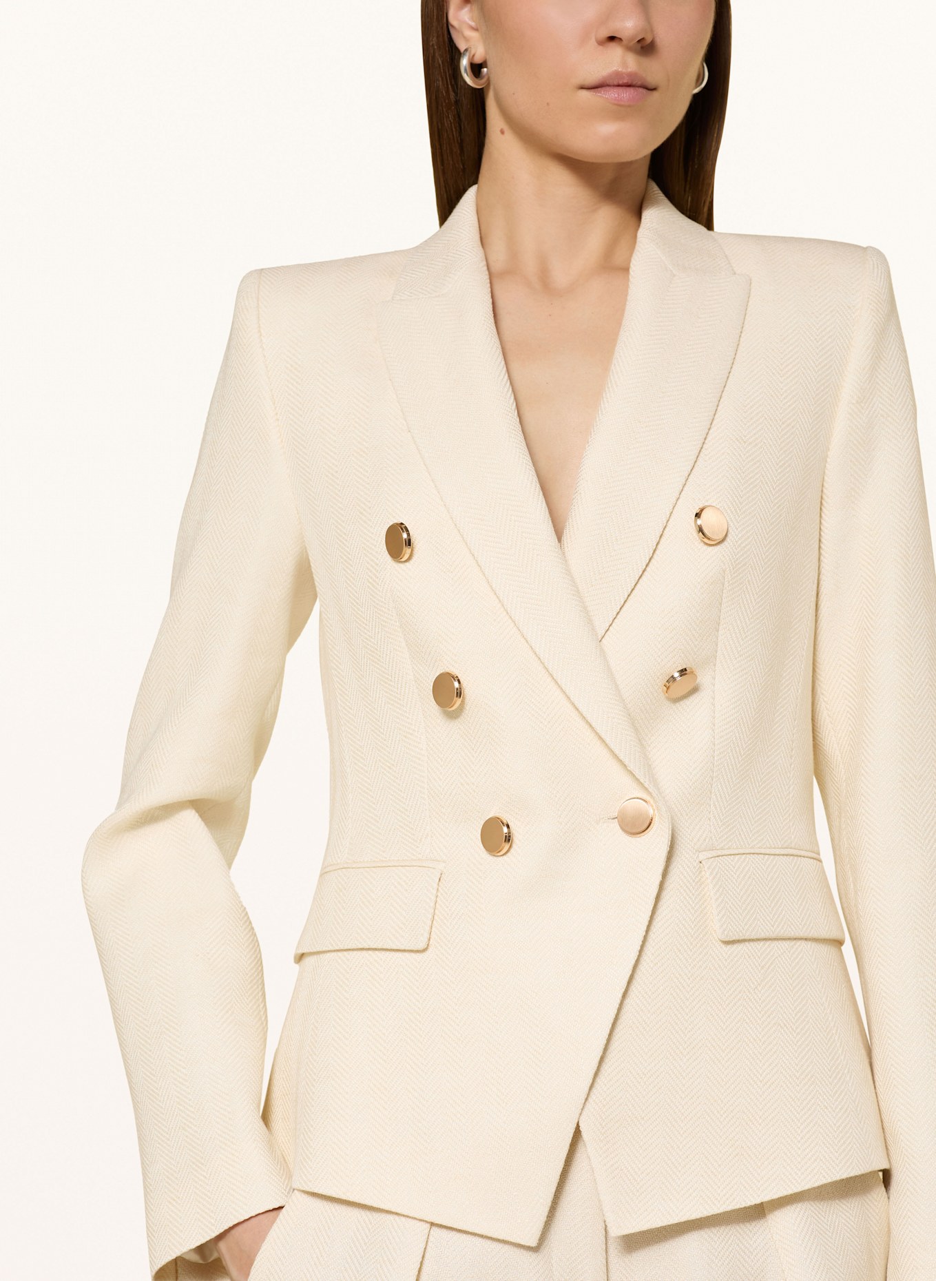 SLY 010 Blezer ARIA z lnem: ECRU