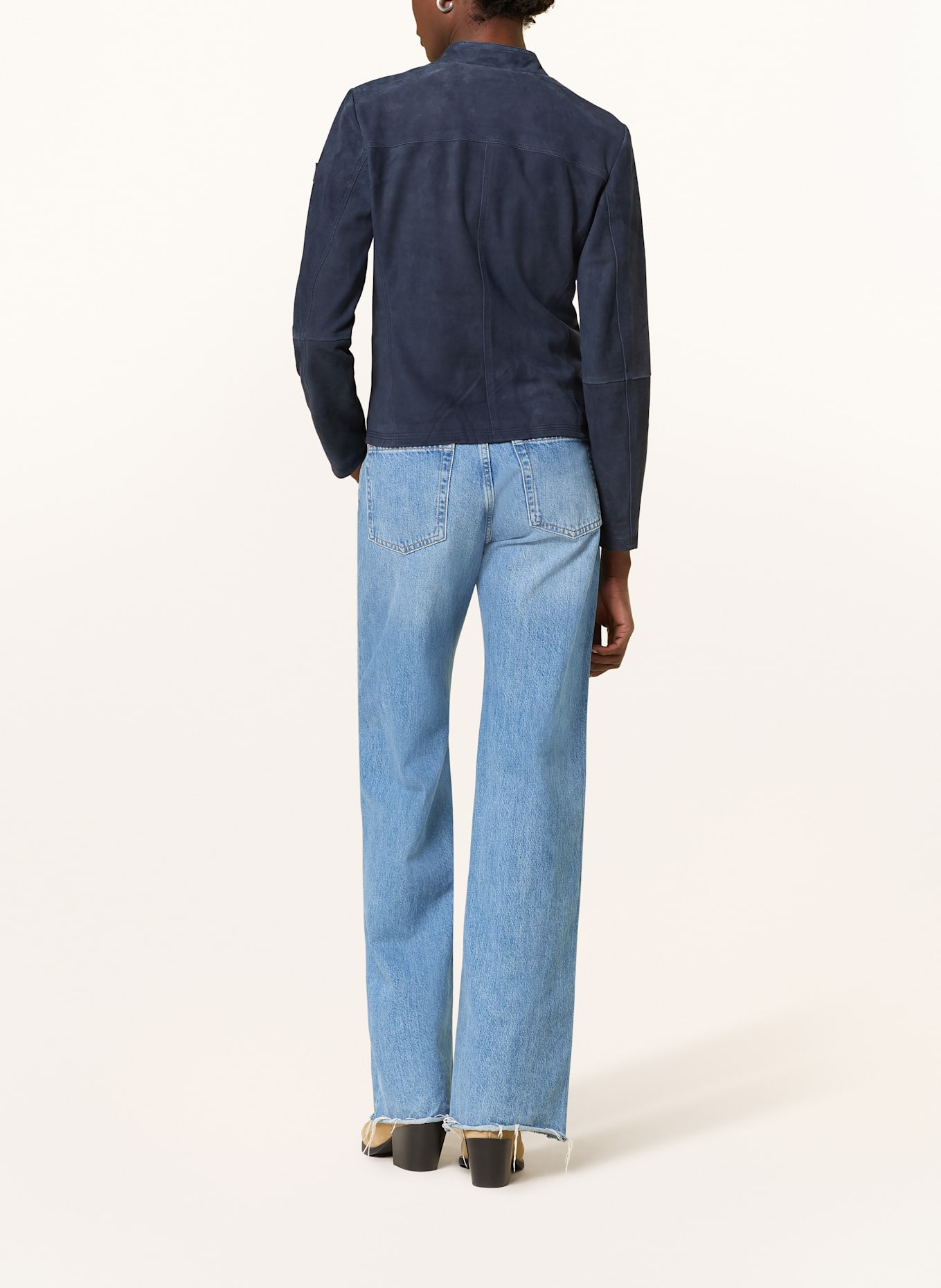 PEUTEREY Lederjacke: DUNKELBLAU