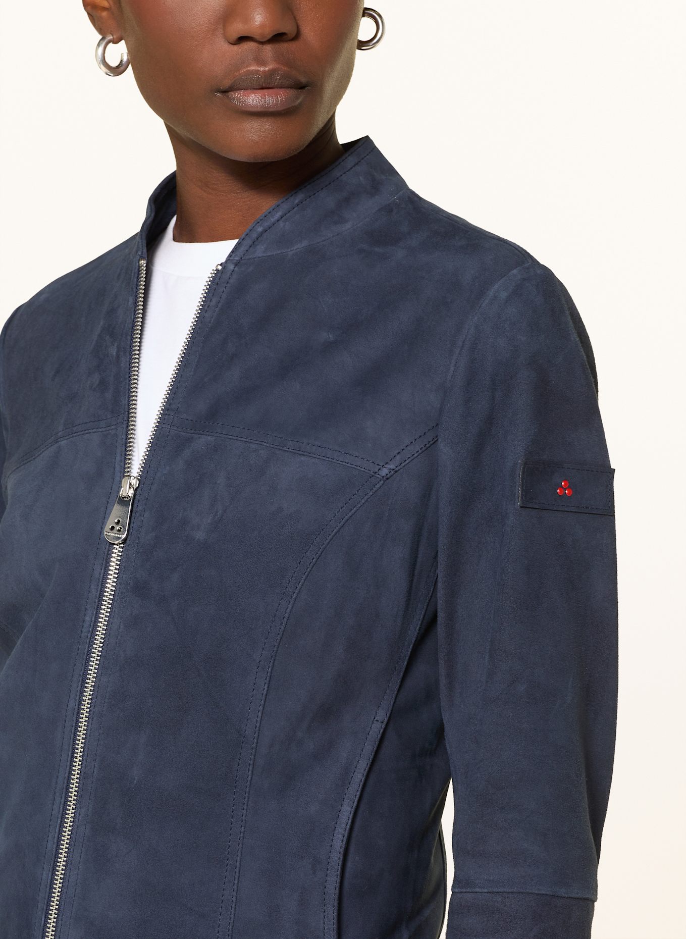 PEUTEREY Lederjacke: DUNKELBLAU