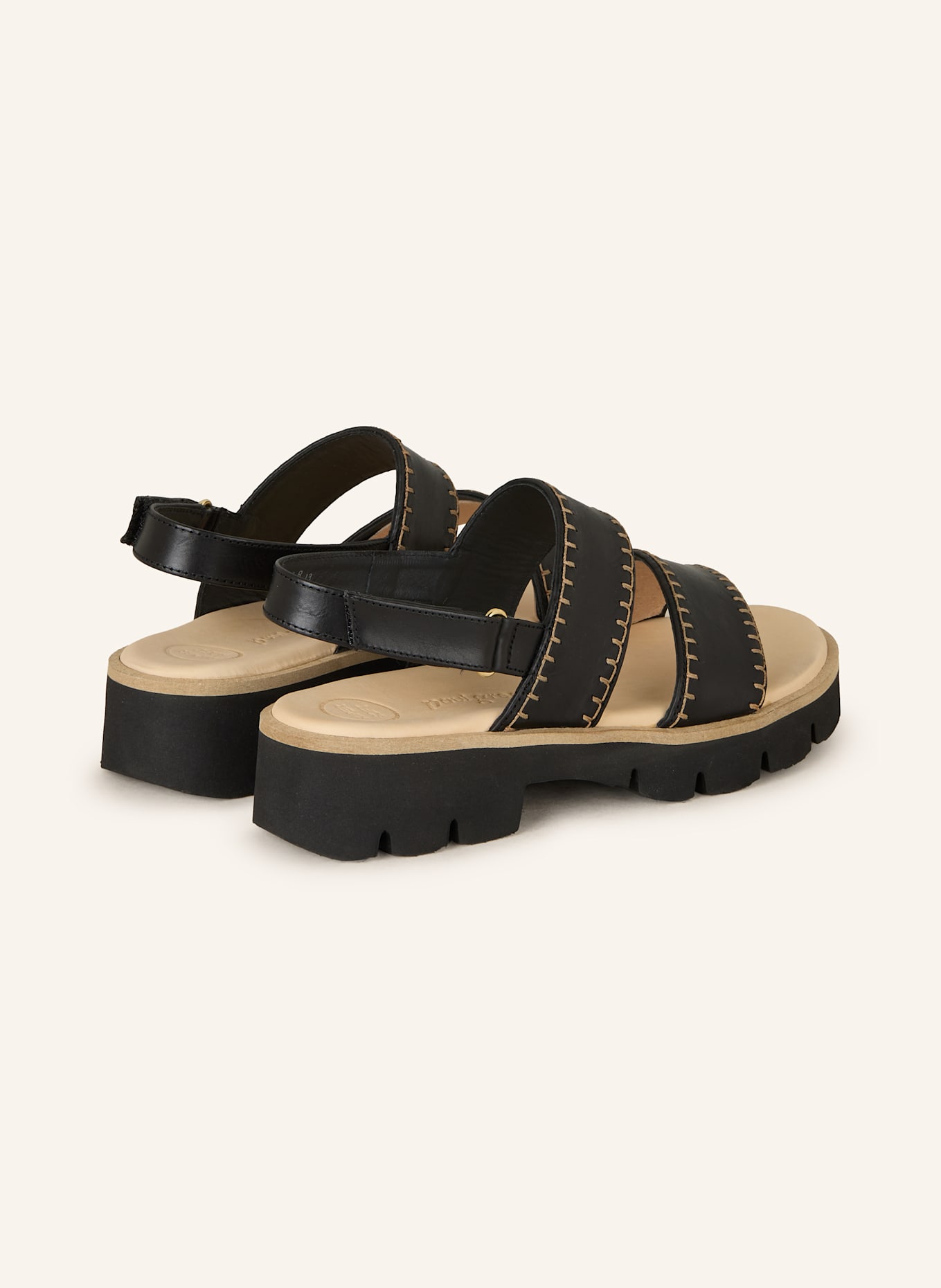 paul green Plateau-Sandalen STAR: SCHWARZ