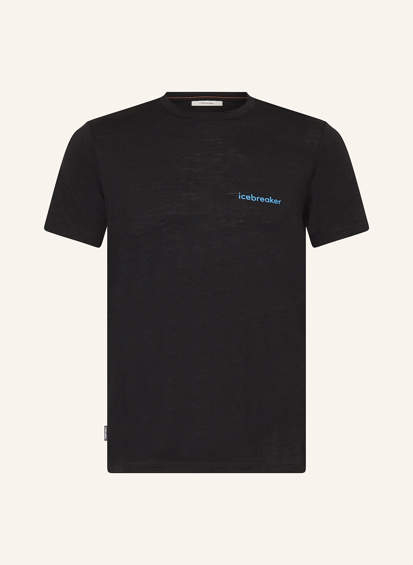 icebreaker T-shirt in merino wool: BLACK