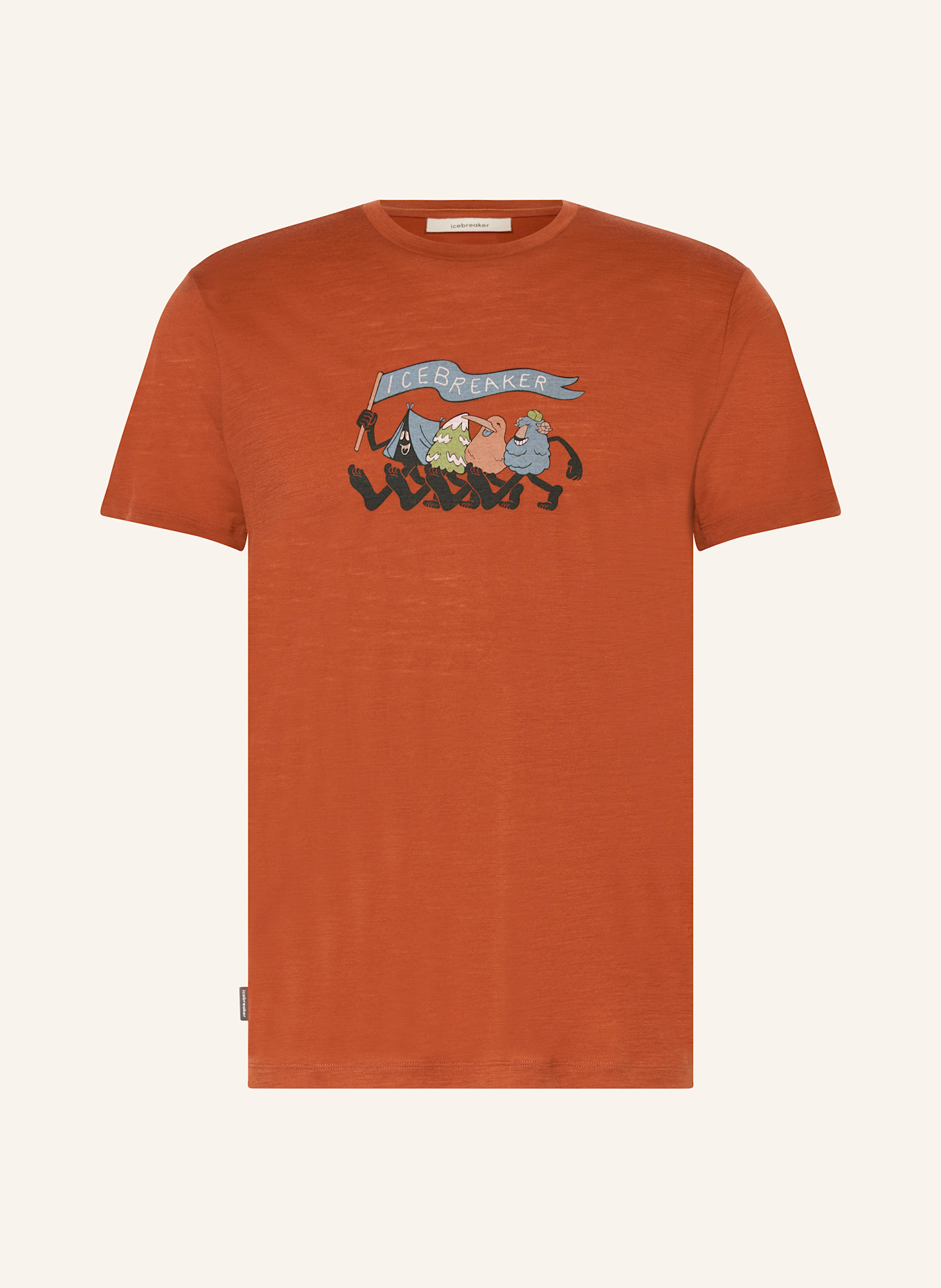 icebreaker T-Shirt MERINO 150 TECH LITE: DUNKELROT