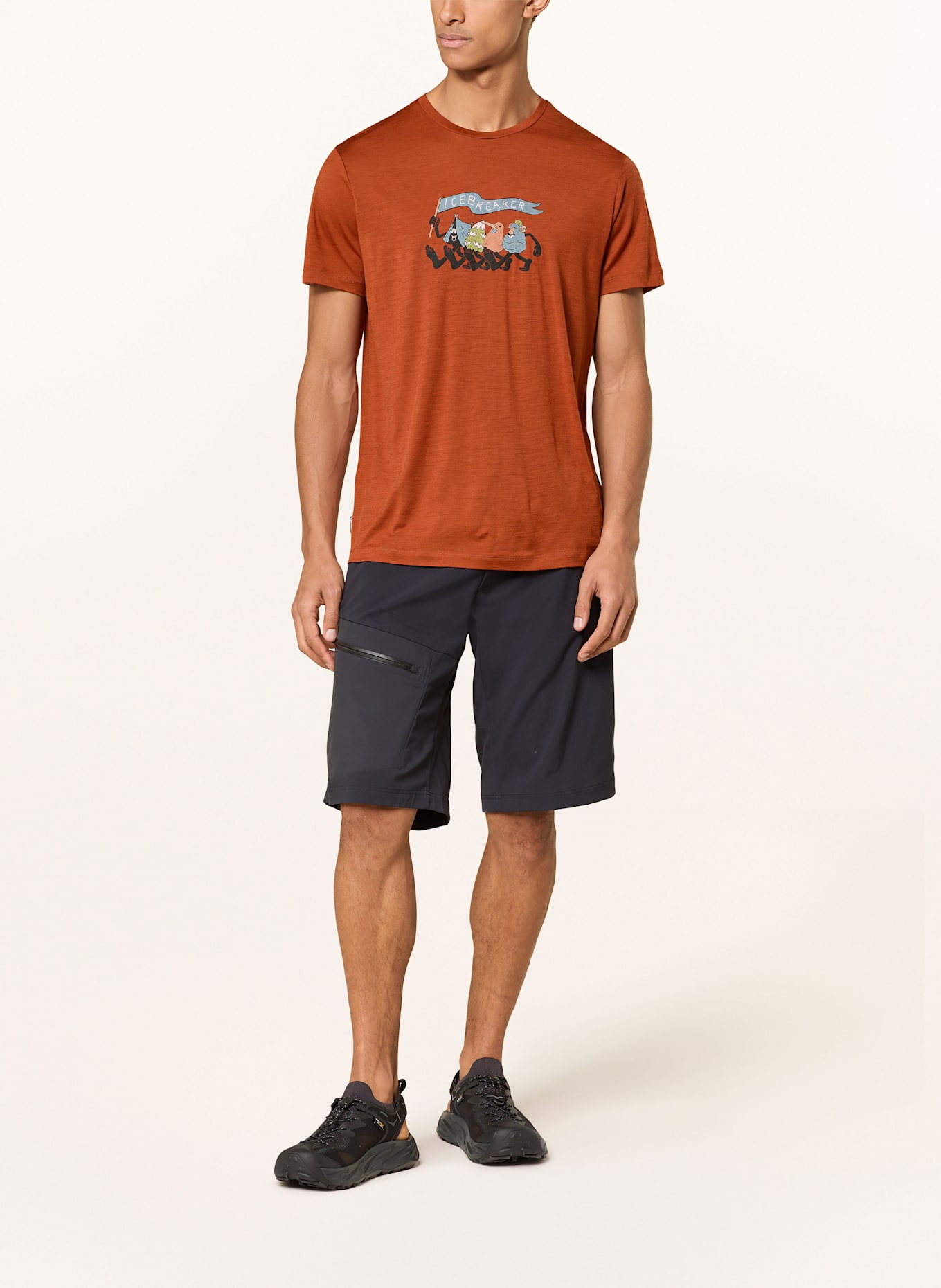 icebreaker T-Shirt MERINO 150 TECH LITE: DUNKELROT