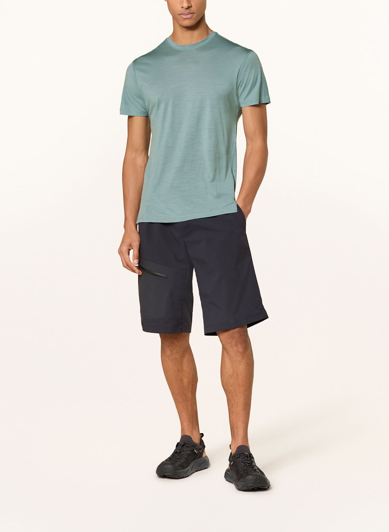 icebreaker T-Shirt MERINOFINE™ ACE aus Merinowolle: HELLBLAU