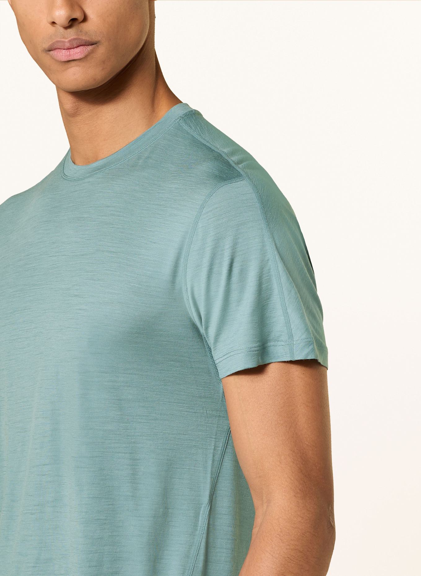 icebreaker T-Shirt MERINOFINE™ ACE aus Merinowolle: HELLBLAU