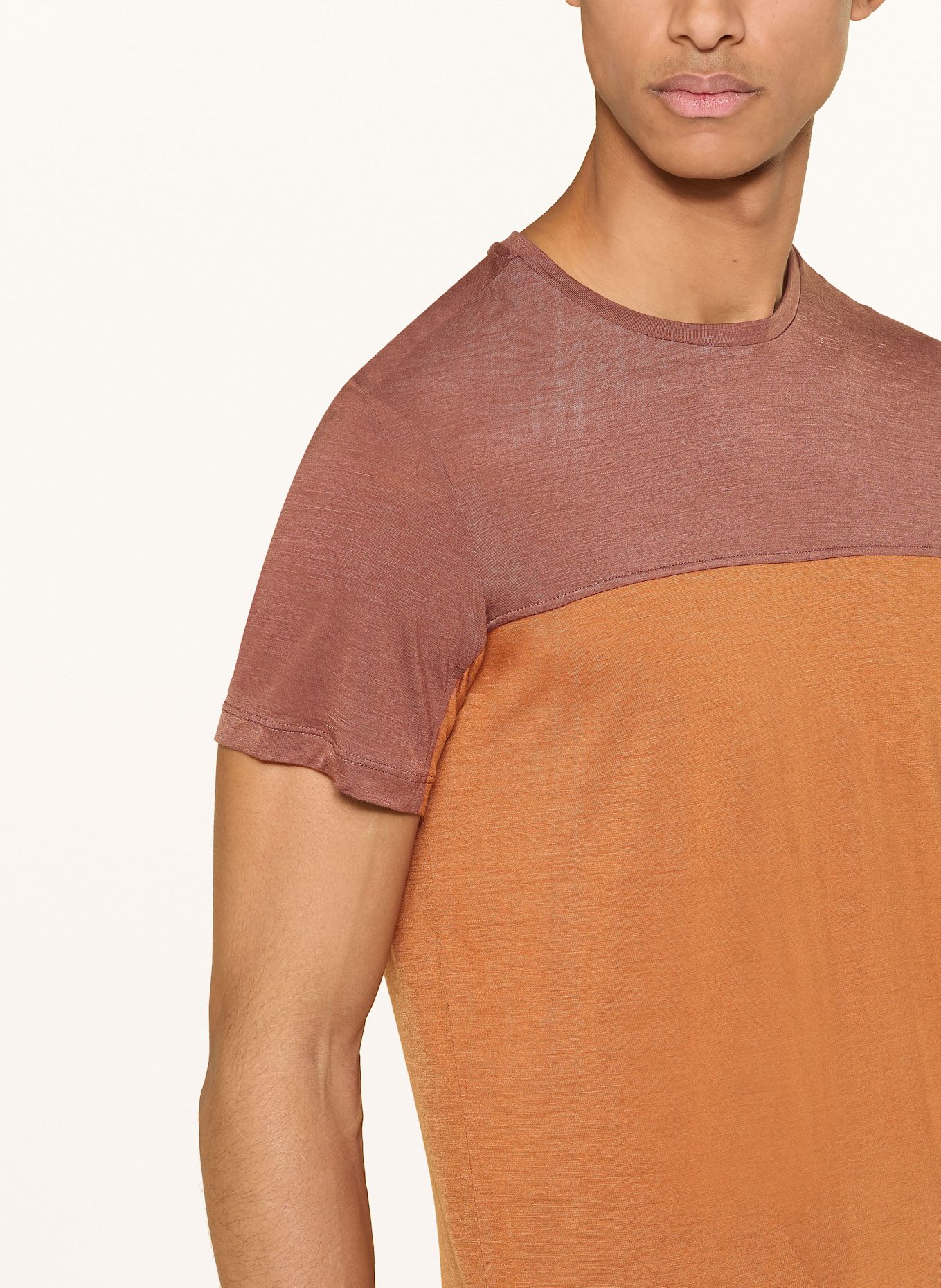 icebreaker T-Shirt 125 COOL-LITE™ SPHERE III mit Merinowolle: DUNKELORANGE / ALTROSA