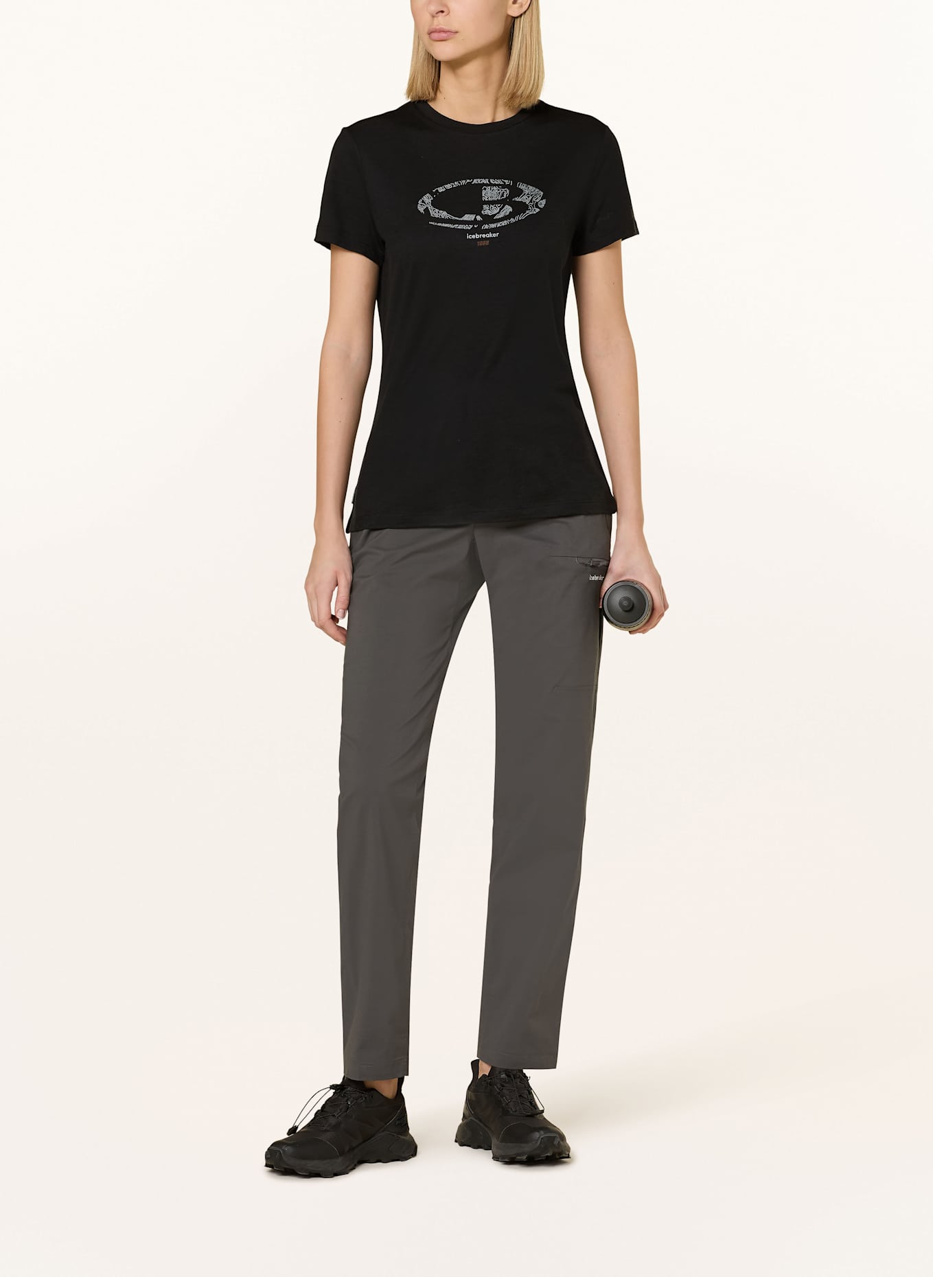 icebreaker Trekkinghose ELEVATION: DUNKELGRAU