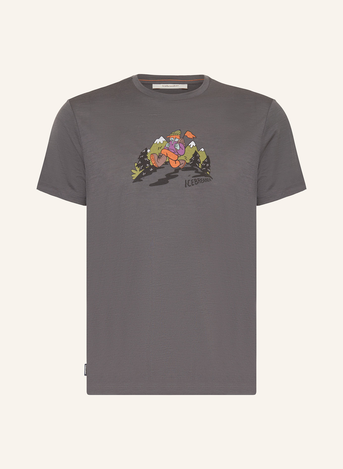 icebreaker T-Shirt MERINO 150 TECH LITE™ aus Merinowolle: DUNKELGRAU