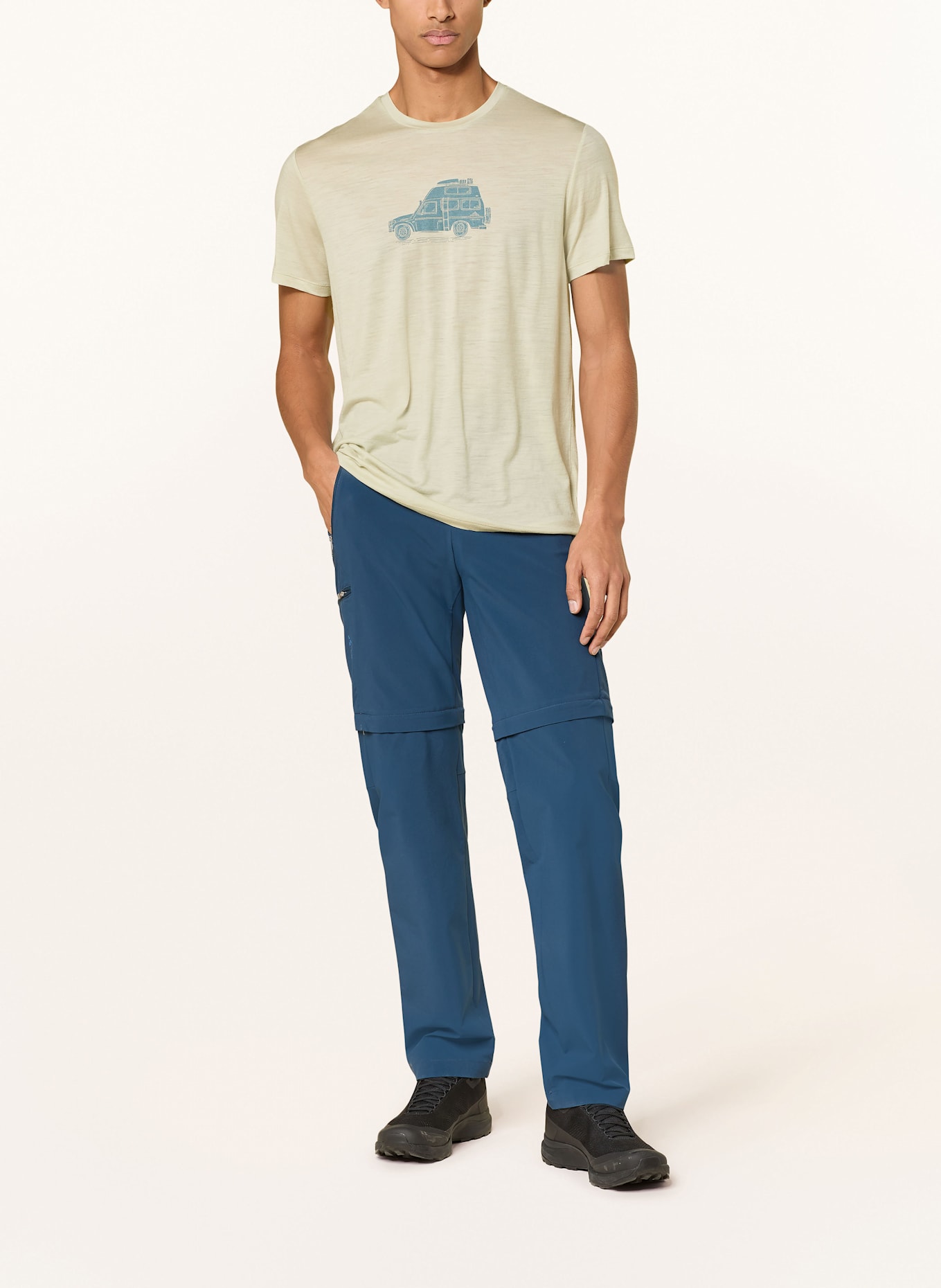 icebreaker T-Shirt MERINO 150 TECH LITE™ aus Merinowolle: GRAU