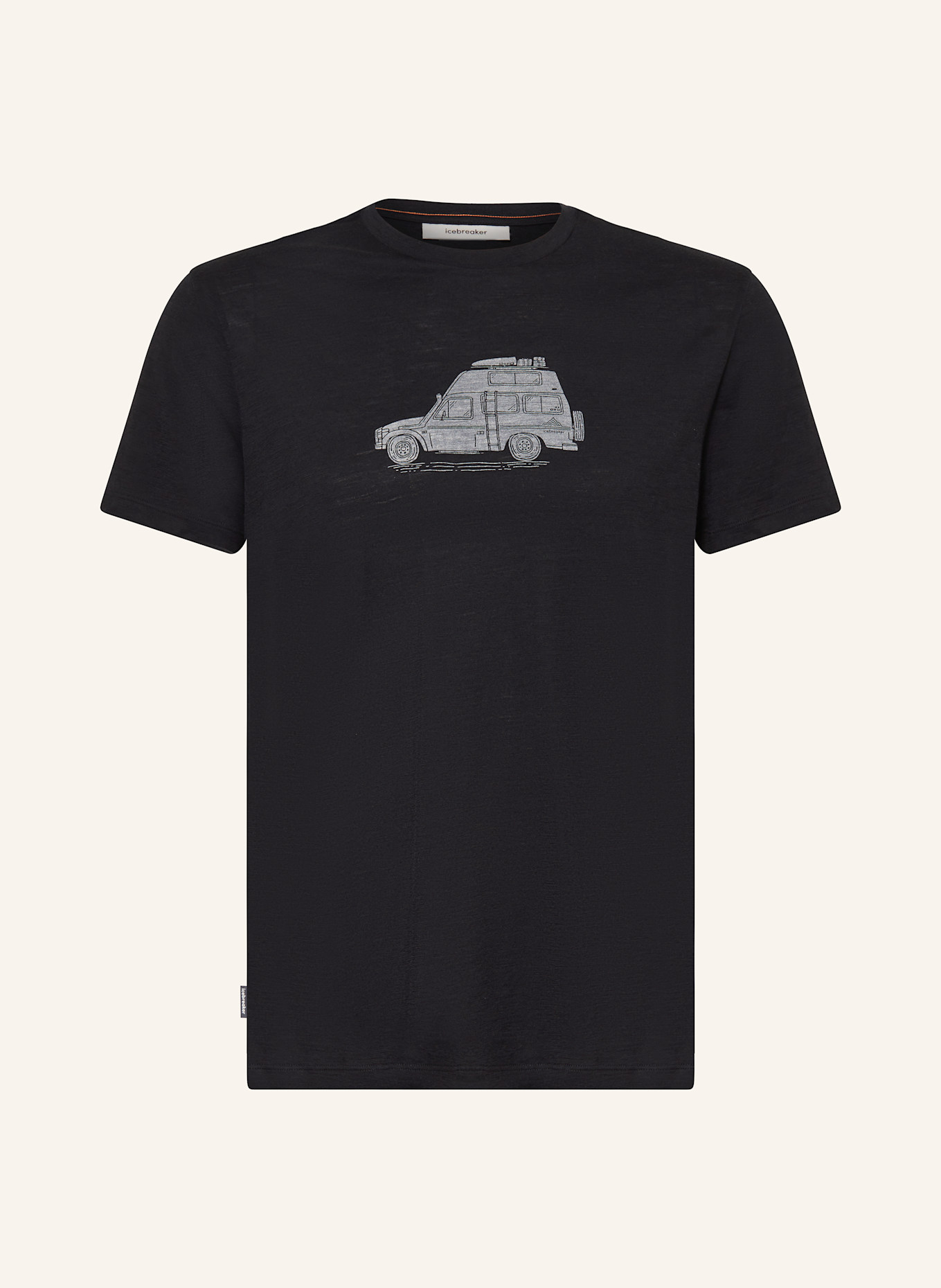 icebreaker T-Shirt MERINO 150 TECH LITE™ aus Merinowolle: SCHWARZ