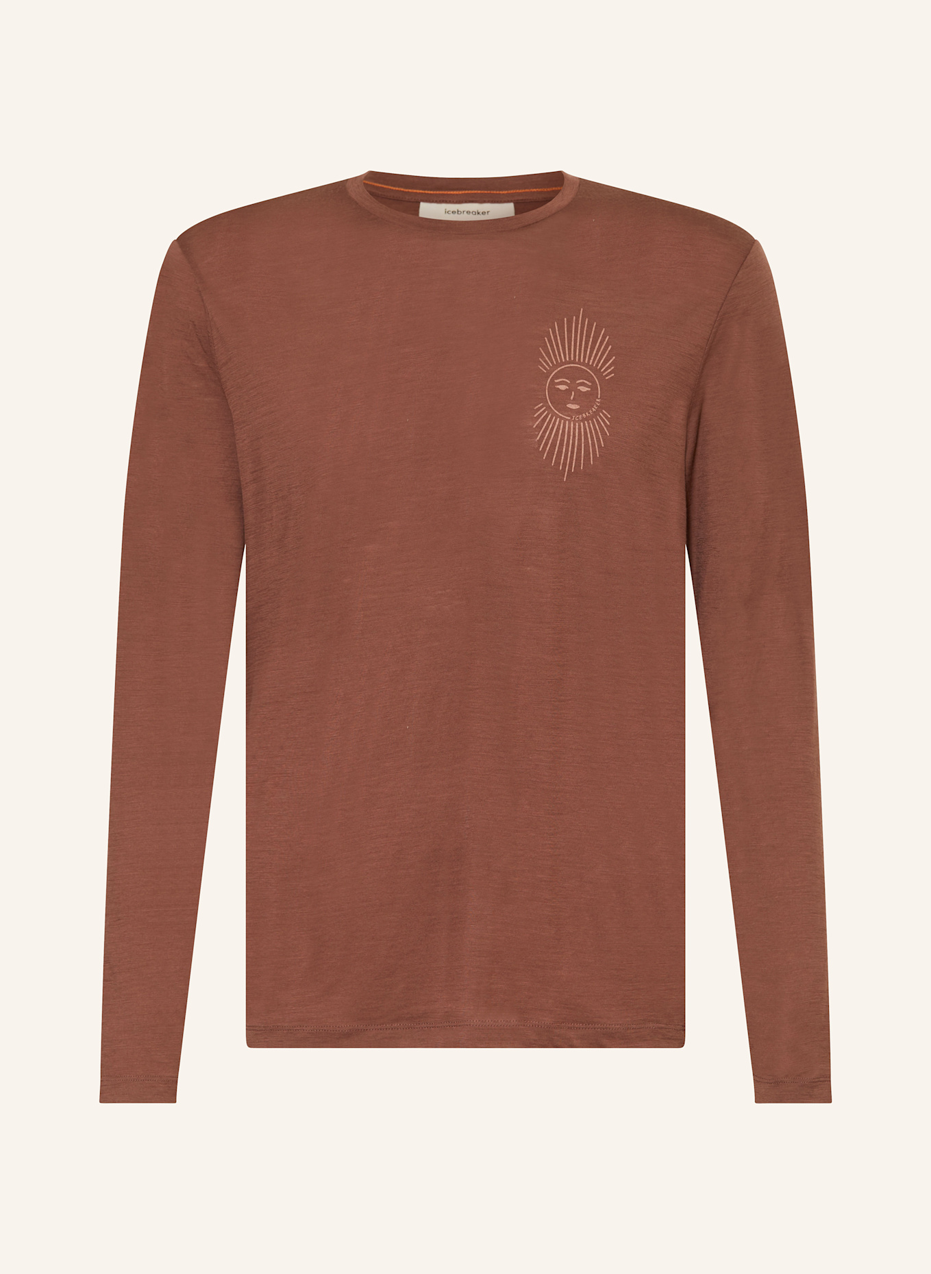 icebreaker Longsleeve MERINO 150 TECH LITE™ aus Merinowolle: DUNKELBRAUN