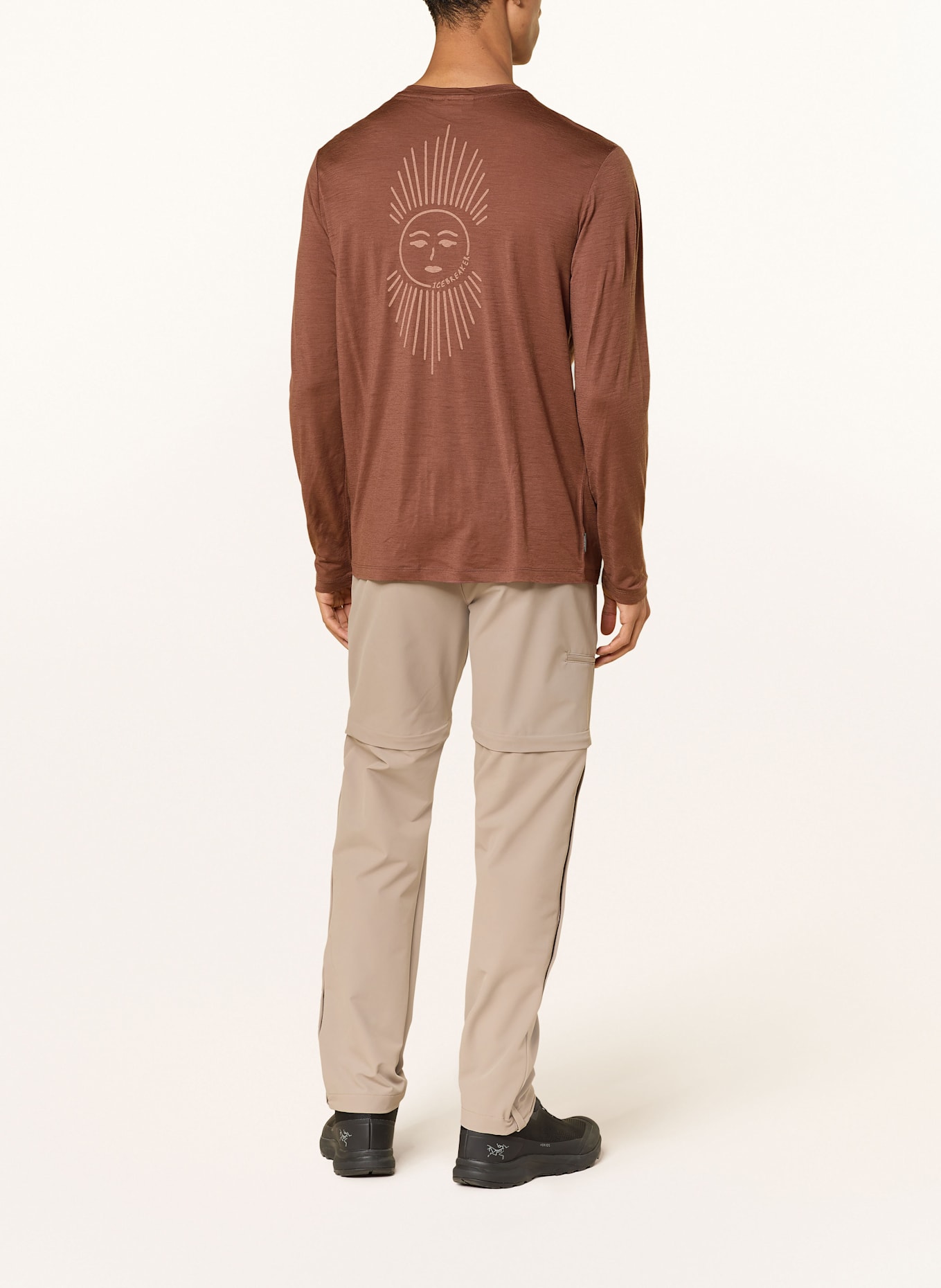 icebreaker Longsleeve MERINO 150 TECH LITE™ aus Merinowolle: DUNKELBRAUN