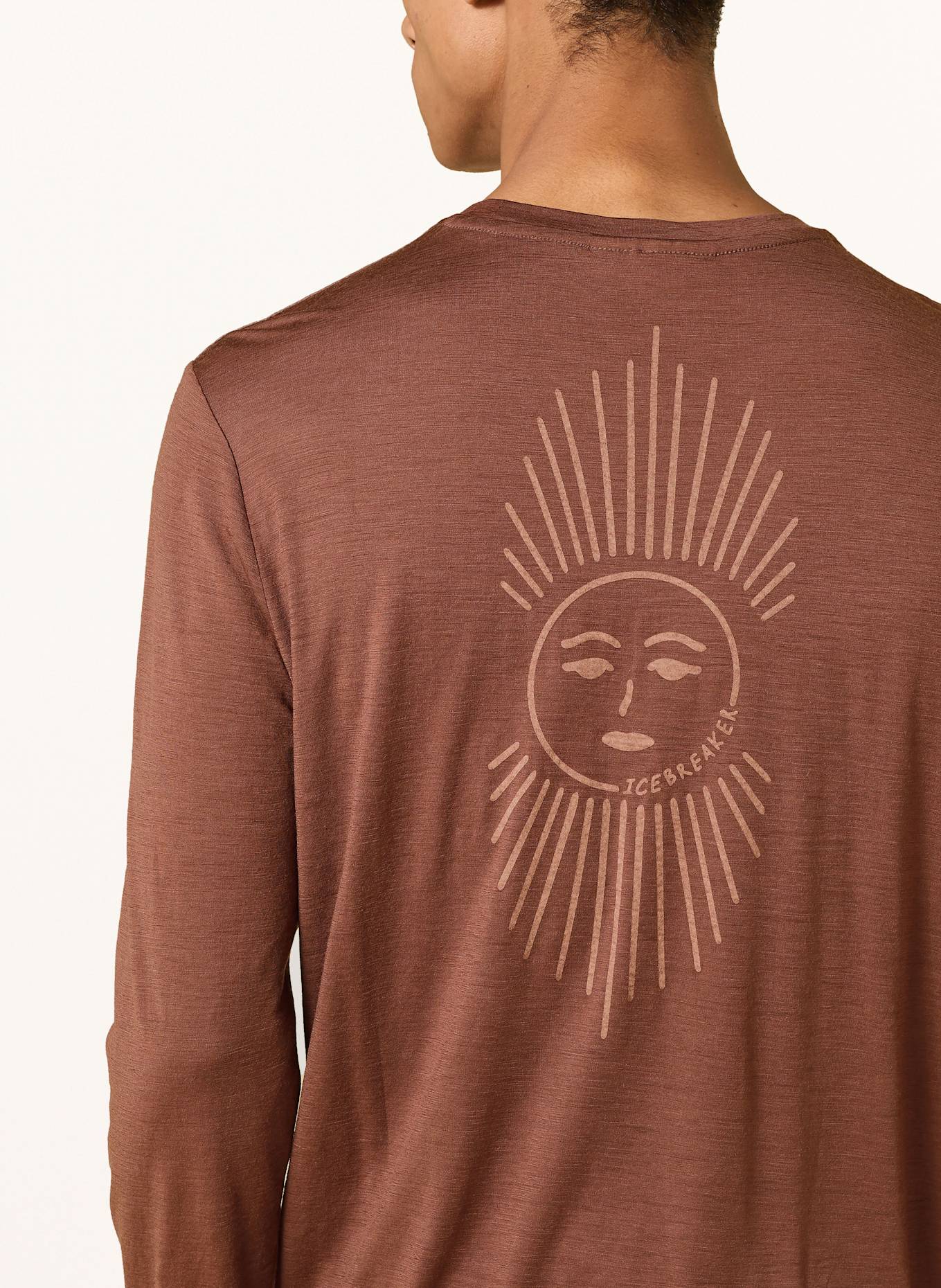 icebreaker Longsleeve MERINO 150 TECH LITE™ aus Merinowolle: DUNKELBRAUN