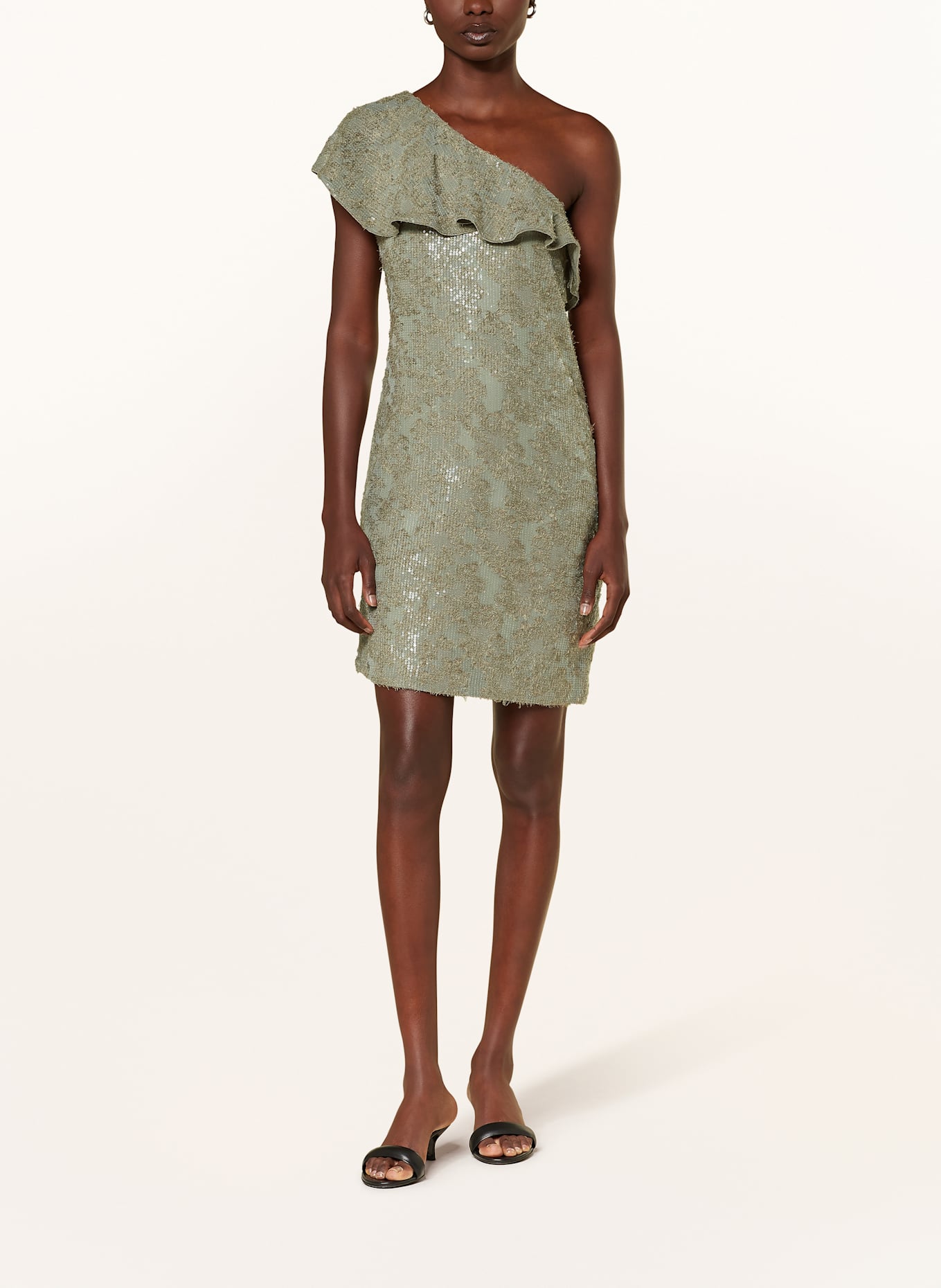 DOROTHEE SCHUMACHER Cocktailkleid SEQUIN STATEMENT mit Pailletten: OLIV