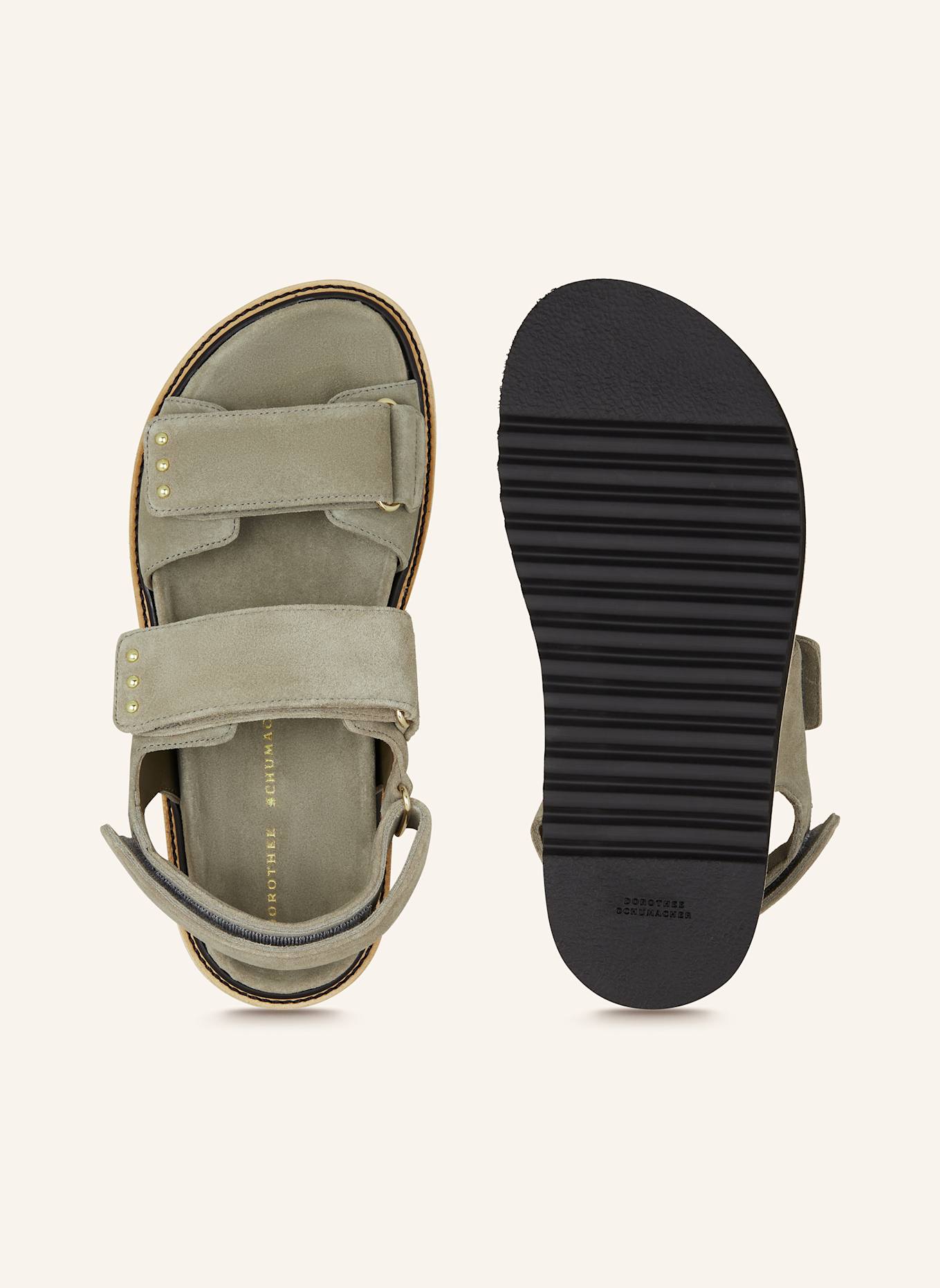 DOROTHEE SCHUMACHER Pantoletten SUEDE SENSATION mit Nieten: MINT