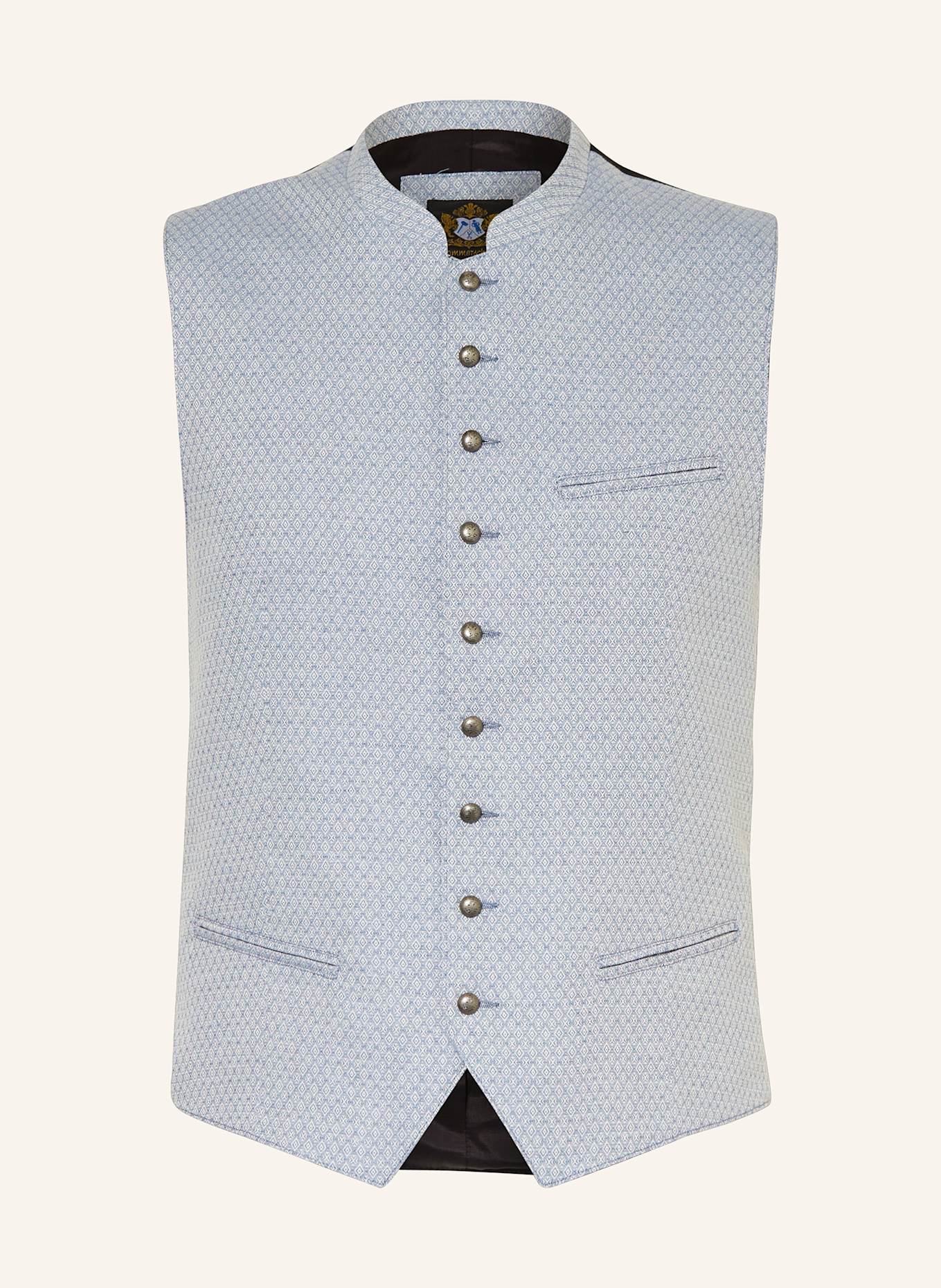 Hammerschmid Trachtenweste TOBIAS: HELLBLAU / DUNKELBLAU