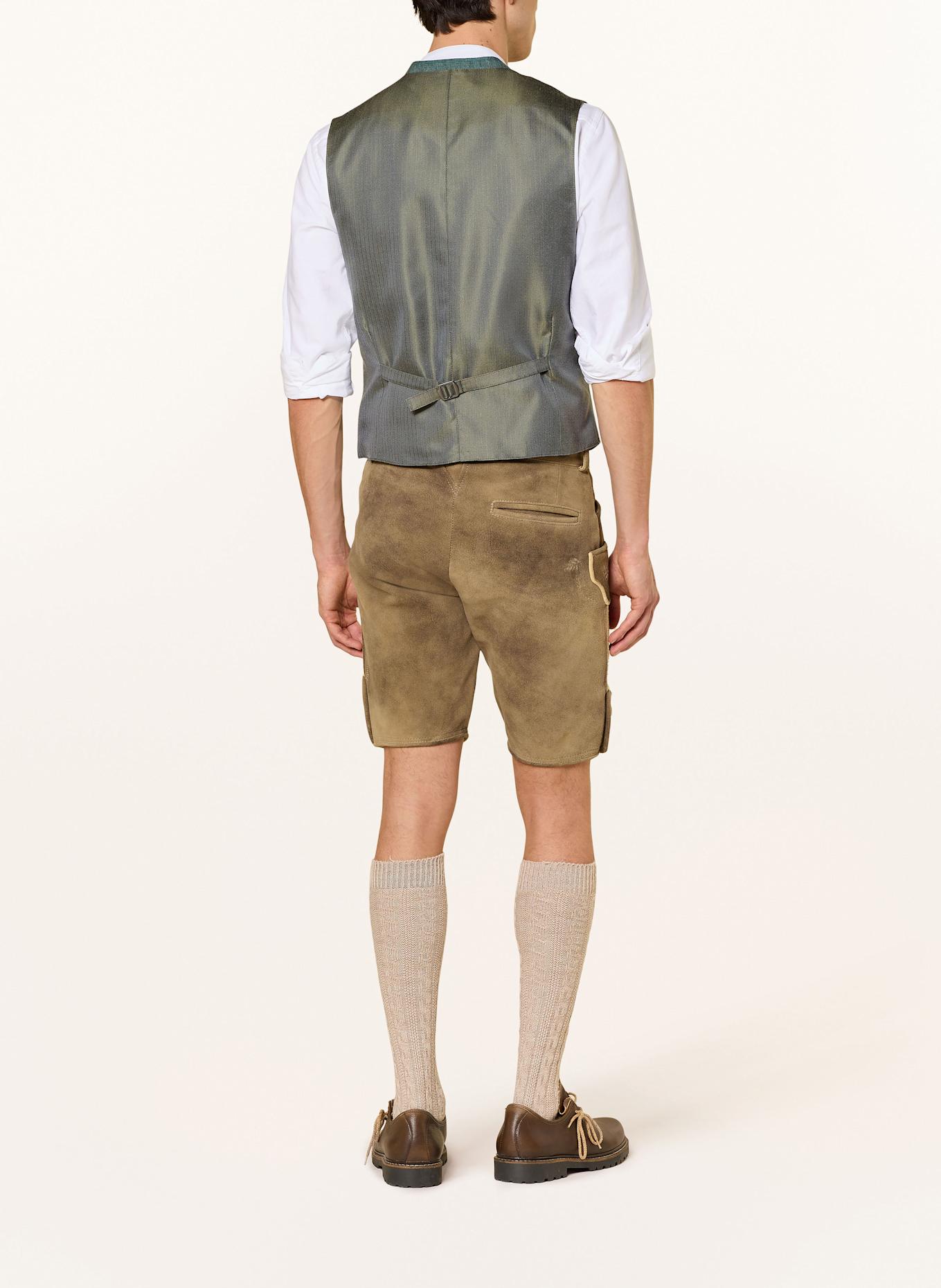 Hammerschmid MARCEL traditional linen vest: TEAL