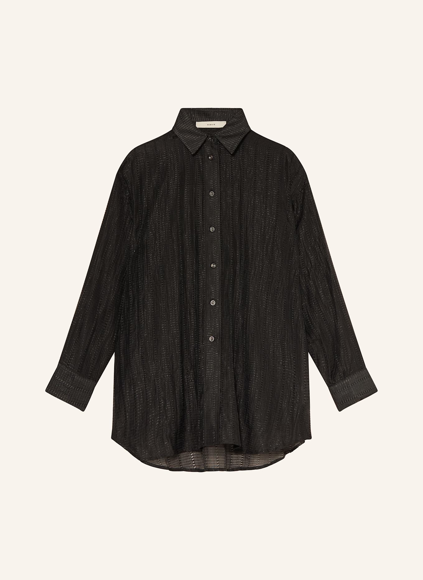 REMAIN Hemdbluse: SCHWARZ