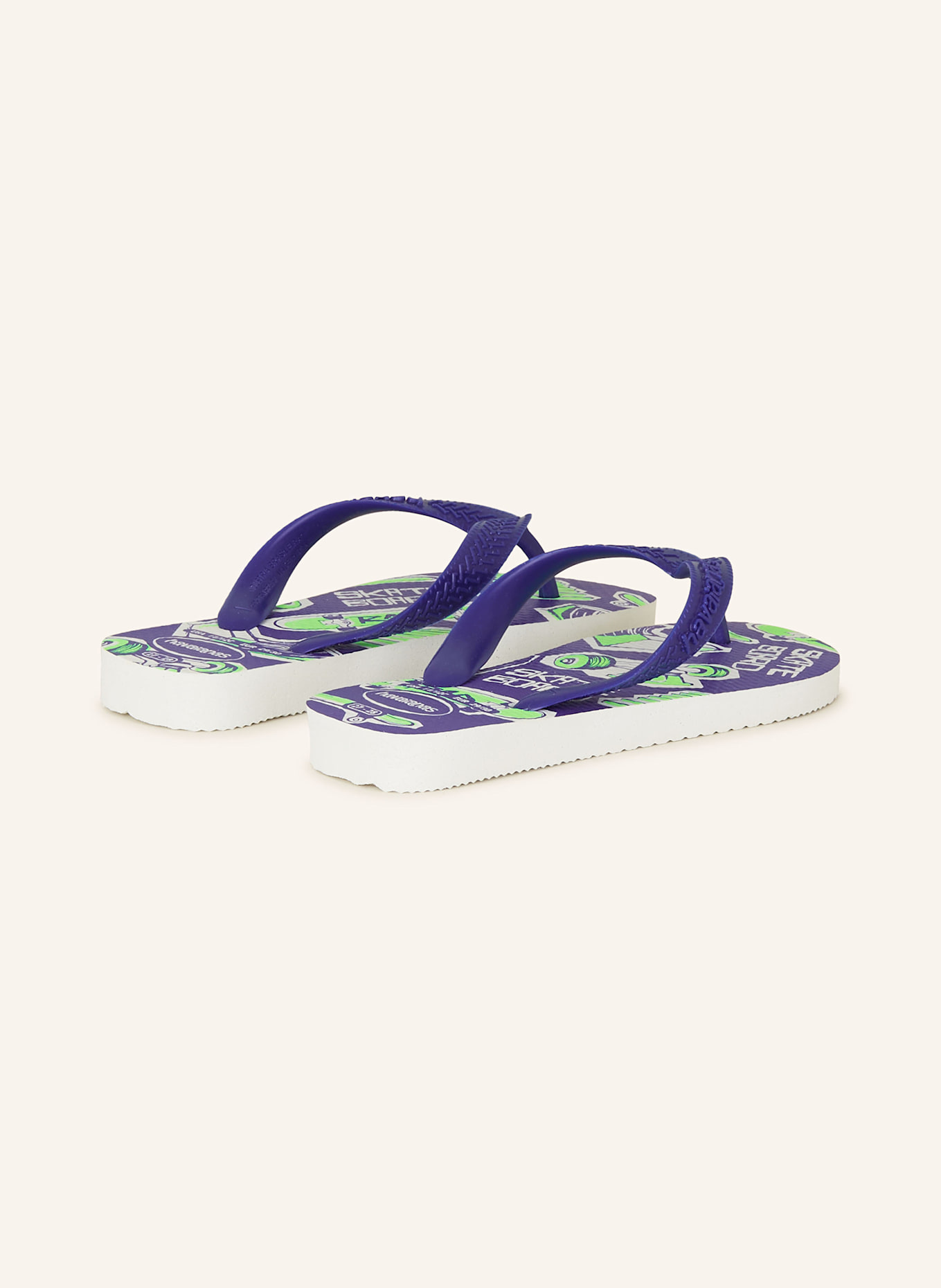havaianas Zehentrenner ATHLETIC: BLAU / NEONGRÜN / WEISS