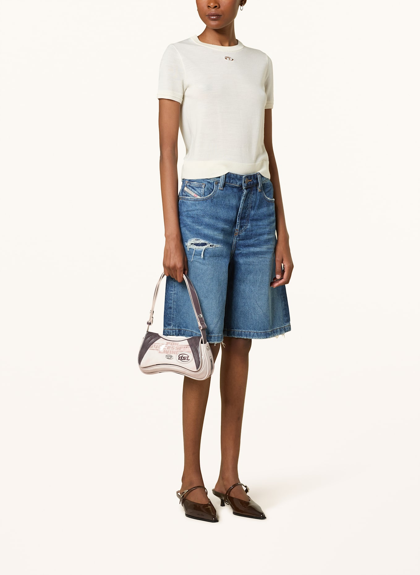 DIESEL Clutch PLAY PLAY: CREAM/ TAUPE
