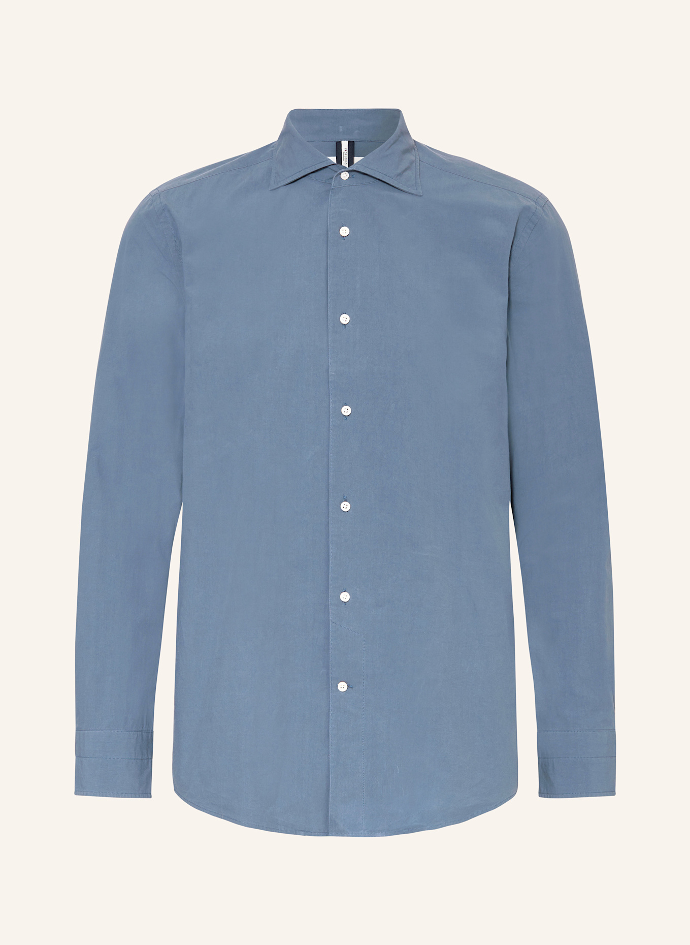 PROFUOMO Košile Relaxed Fit: ČERNOŠEDÁ