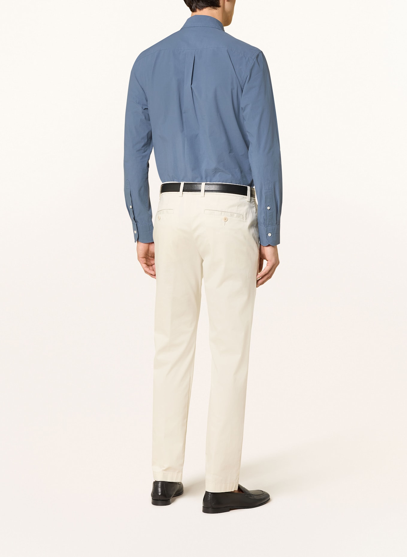 PROFUOMO Košile Relaxed Fit: ČERNOŠEDÁ