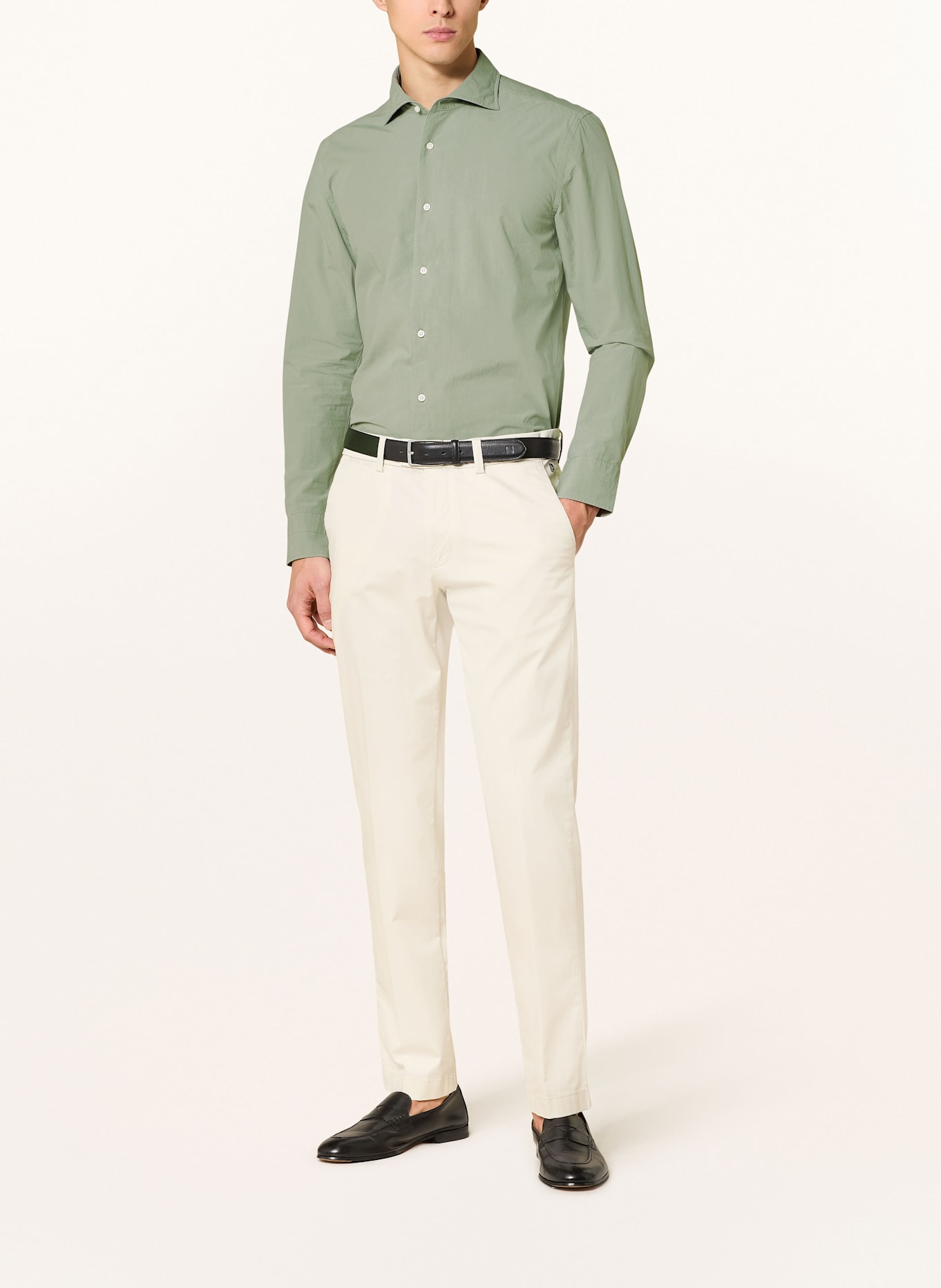 PROFUOMO Košile Relaxed Fit: KHAKI