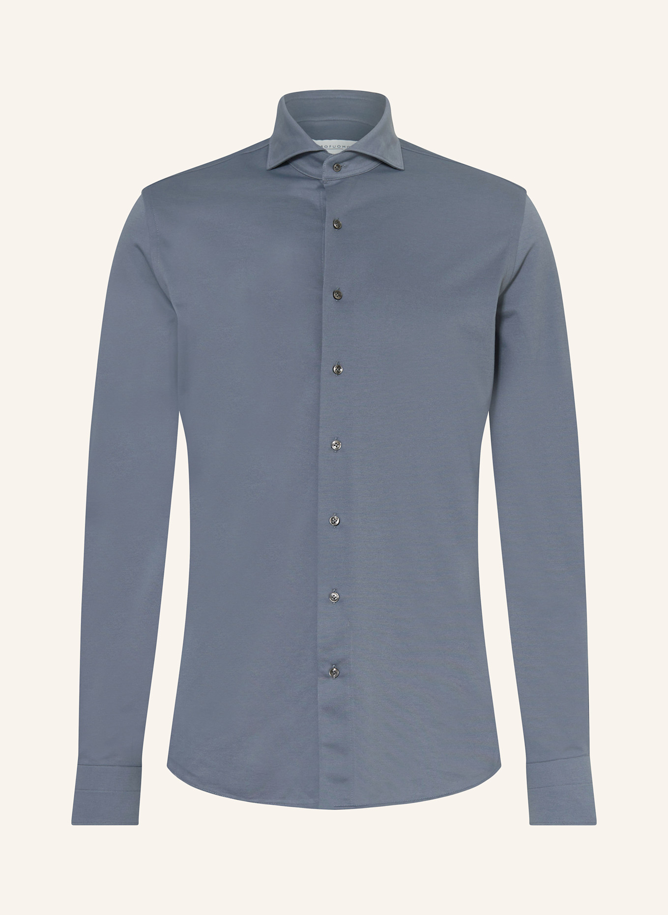 PROFUOMO Košile Slim Fit: ČERNOŠEDÁ