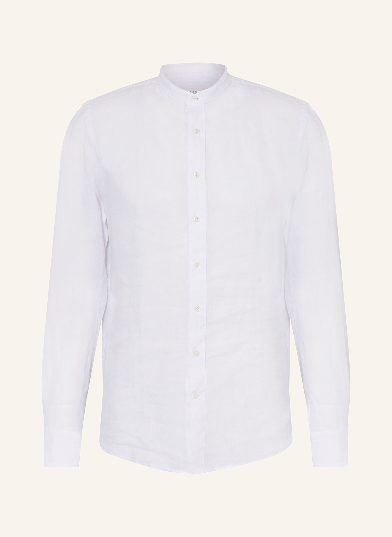 PROFUOMO Leinenhemd Slim Fit: WEISS