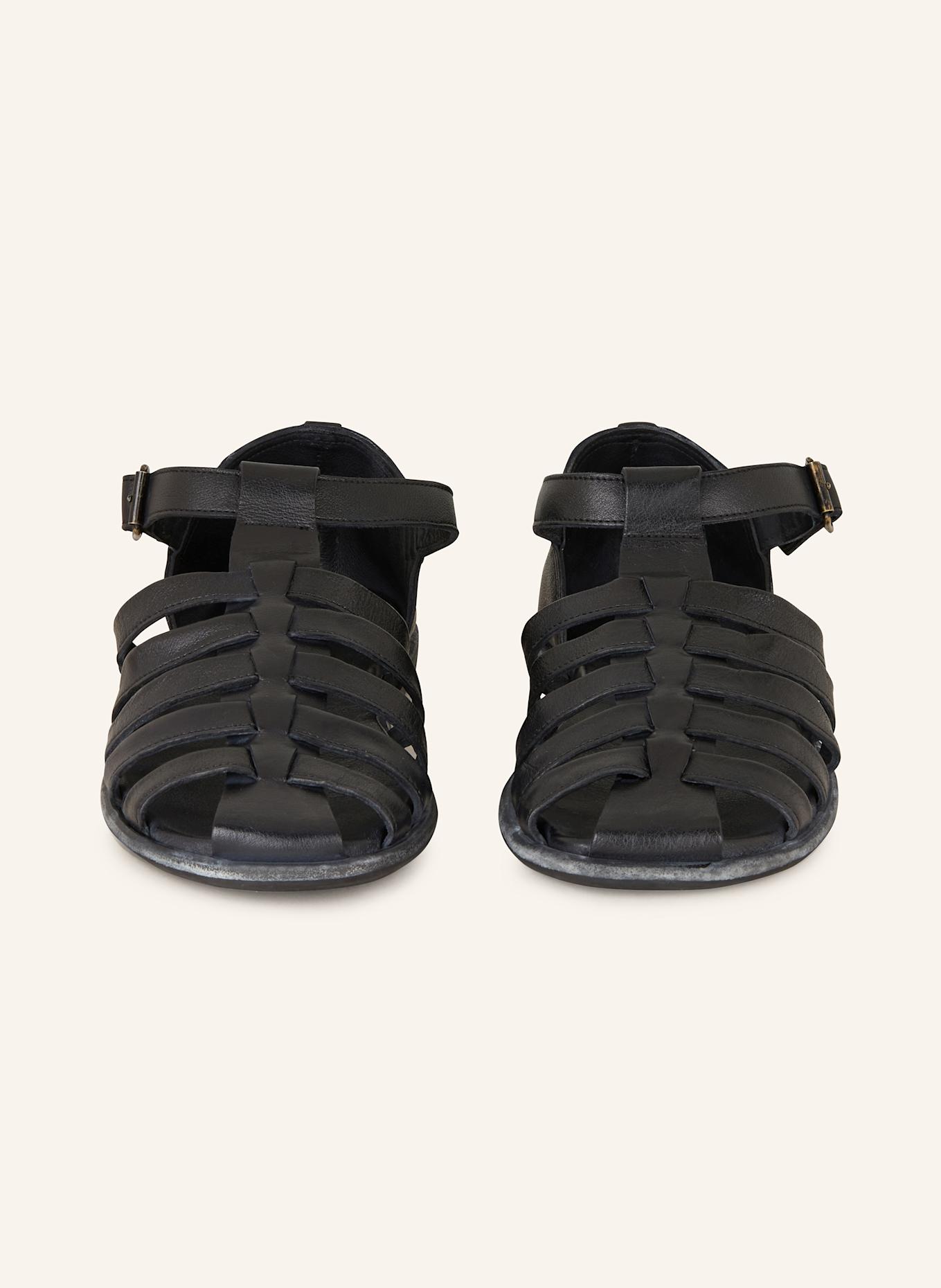 BRADOR Sandały BUFFY: CZARNY