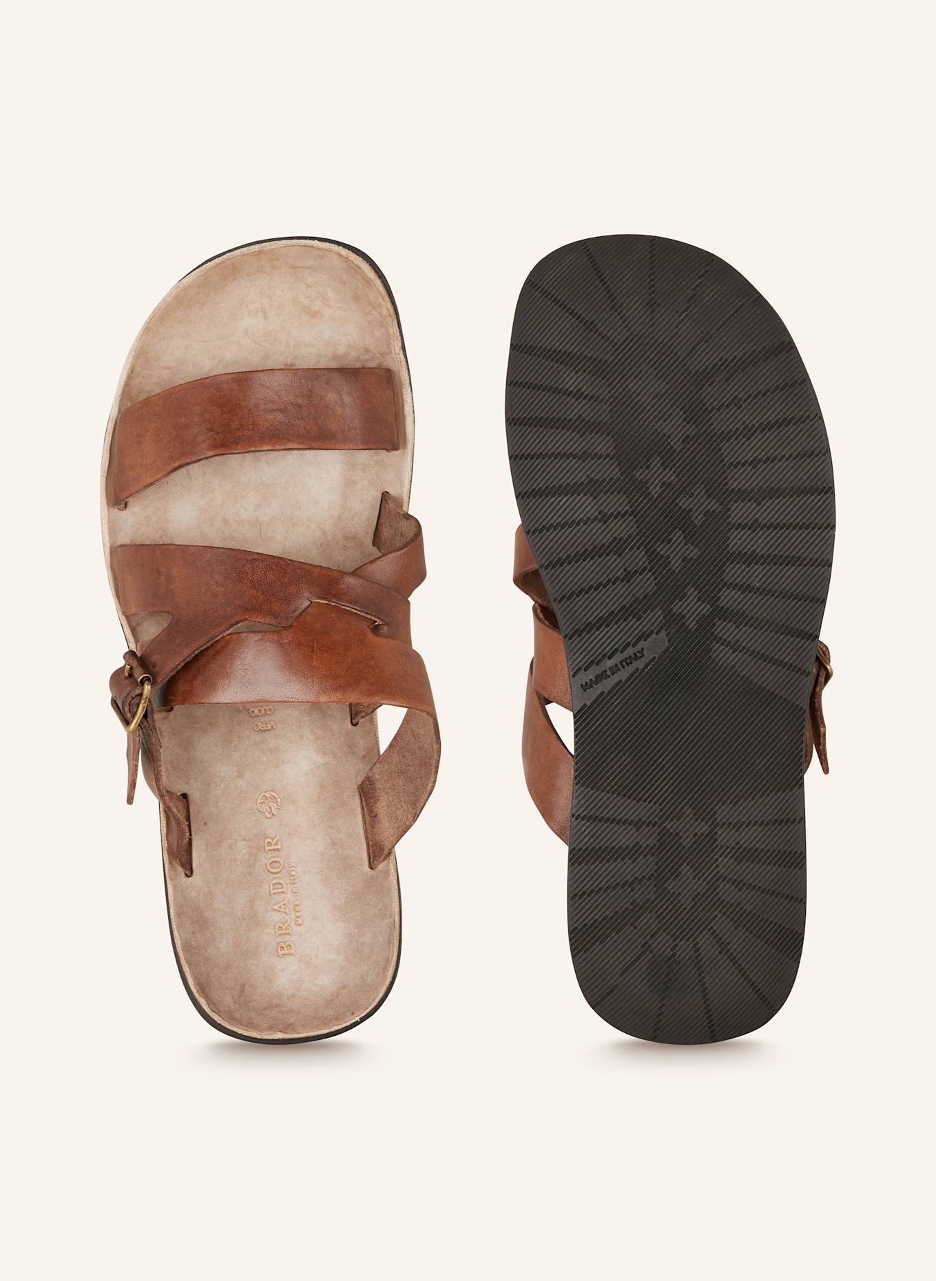 BRADOR Pantofle TCAPO: HNĚDÁ