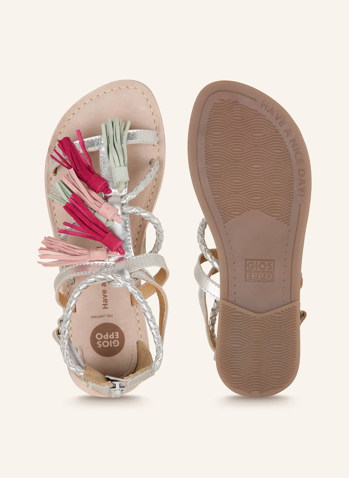 GIOSEPPO Sandalen JANESVILLE: SILBER/ FUCHSIA