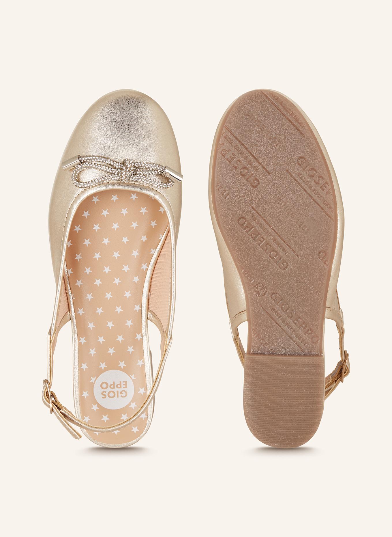 GIOSEPPO Slingballerinas COON: GOLD