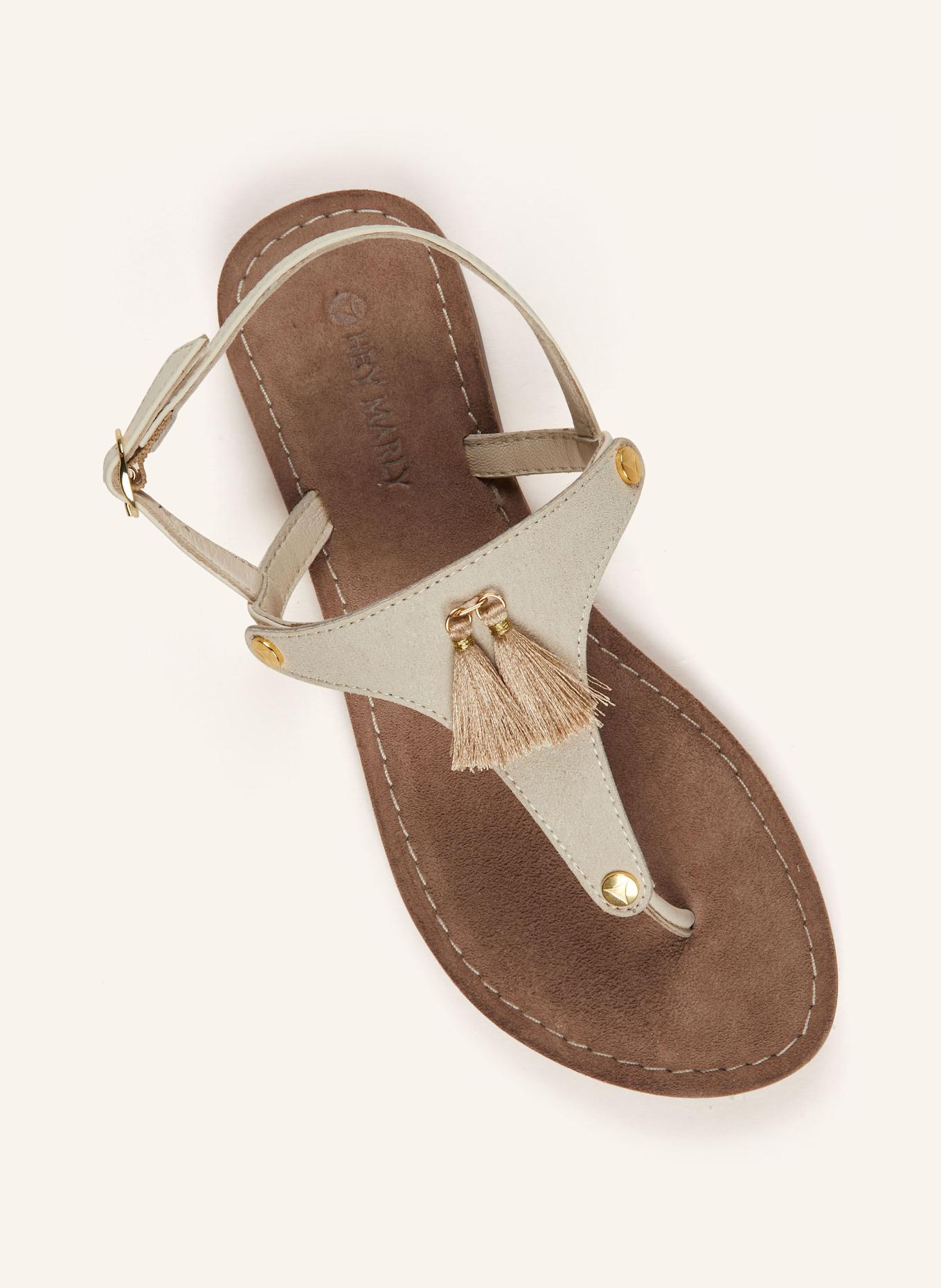 HEY MARLY Sandal upper POM DE PARIS: CREAM