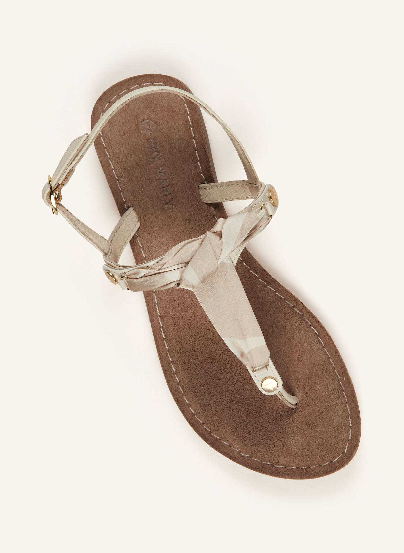 HEY MARLY Sandalen-Topping SILKY LOOP: CREME