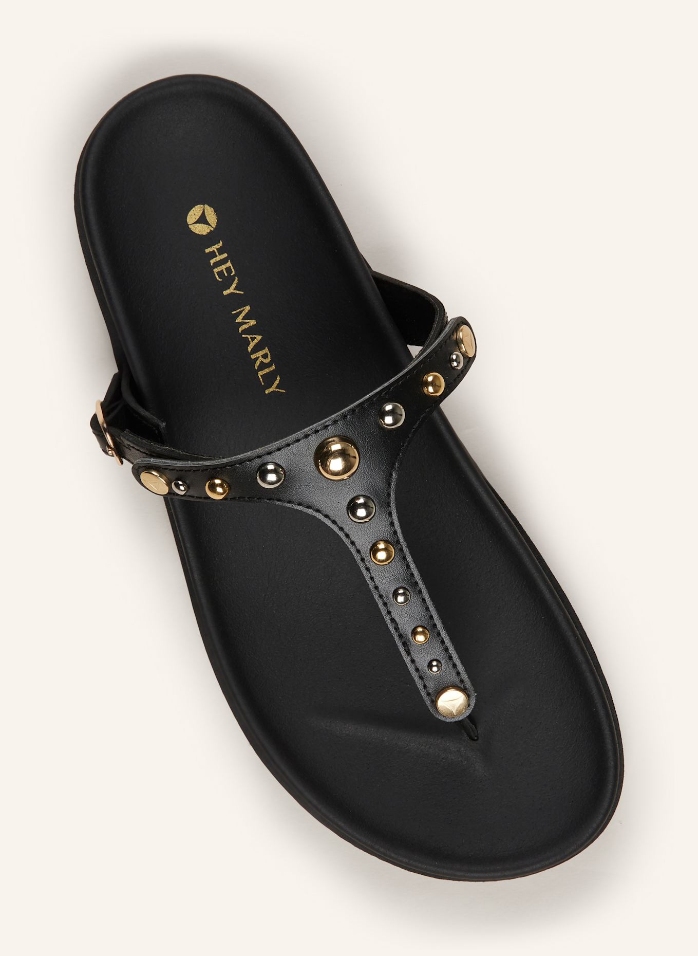 HEY MARLY Sandalen-Topping URBAN STUD mit Nieten in schwarz