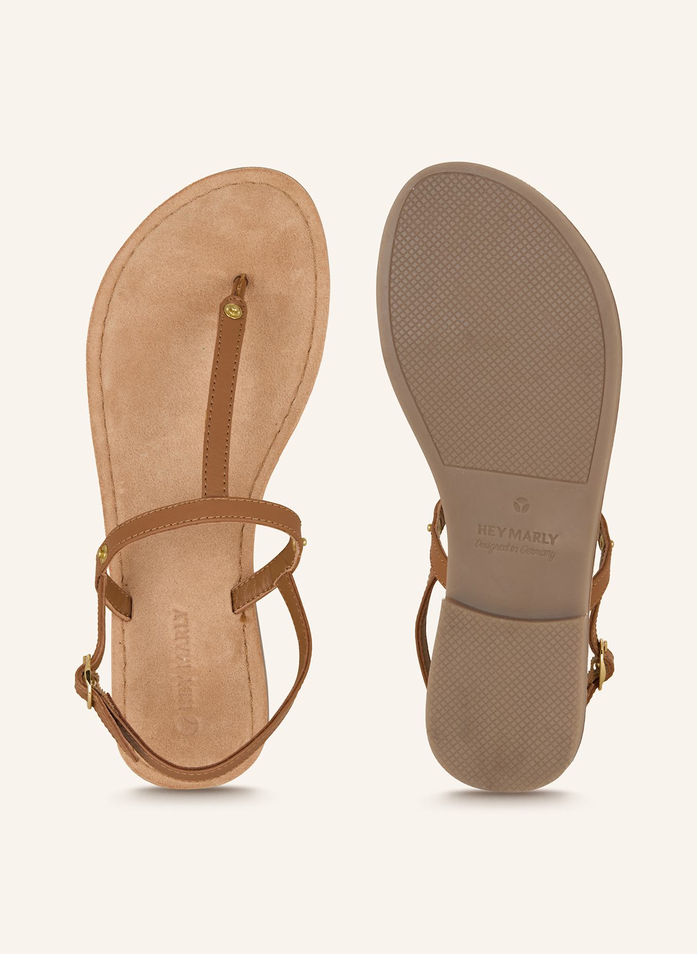 HEY MARLY Sandalen-Basis COMFORT: COGNAC
