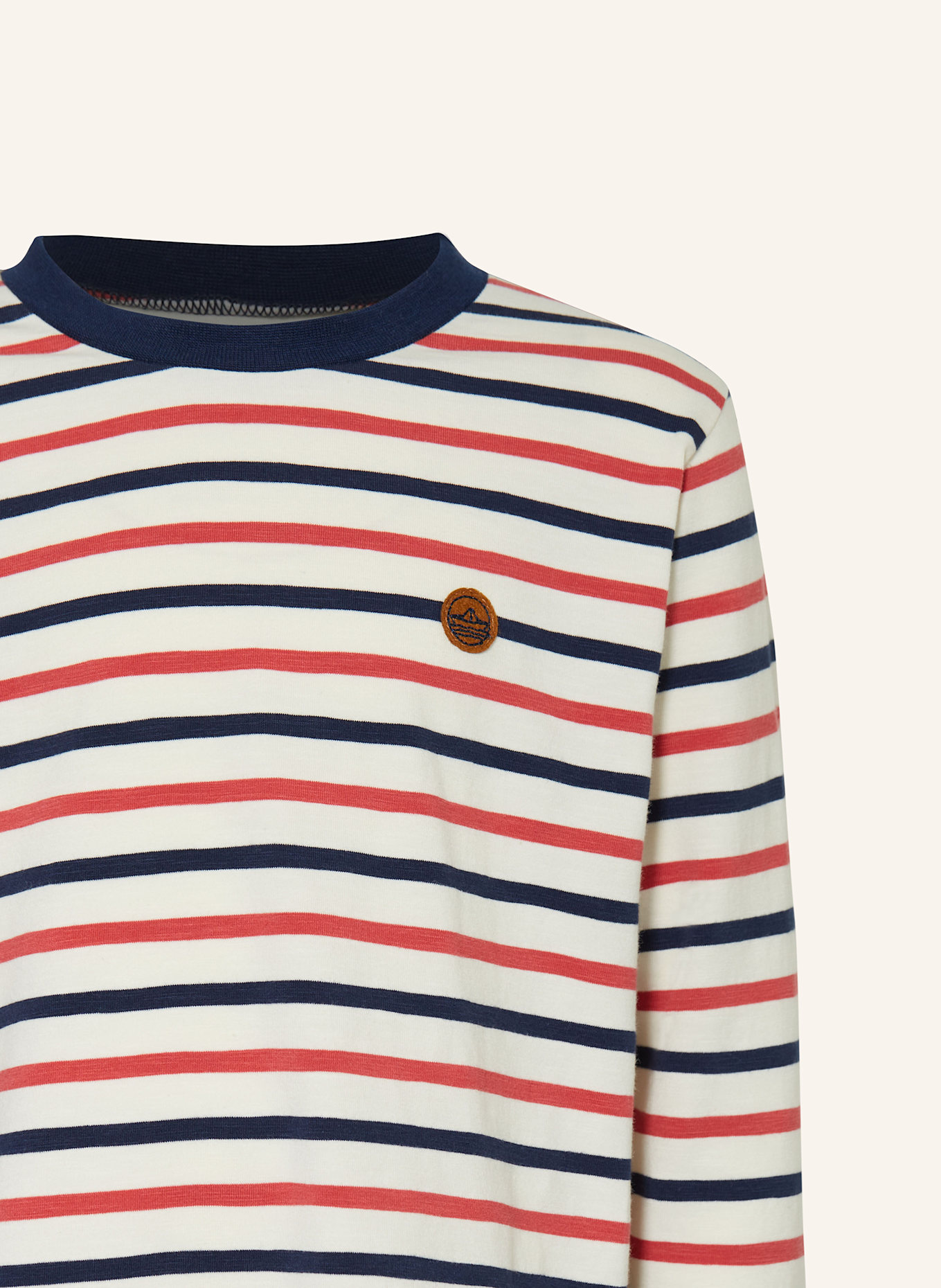 HUST and CLAIRE Longsleeve HCANTON: ROT / DUNKELBLAU / ECRU