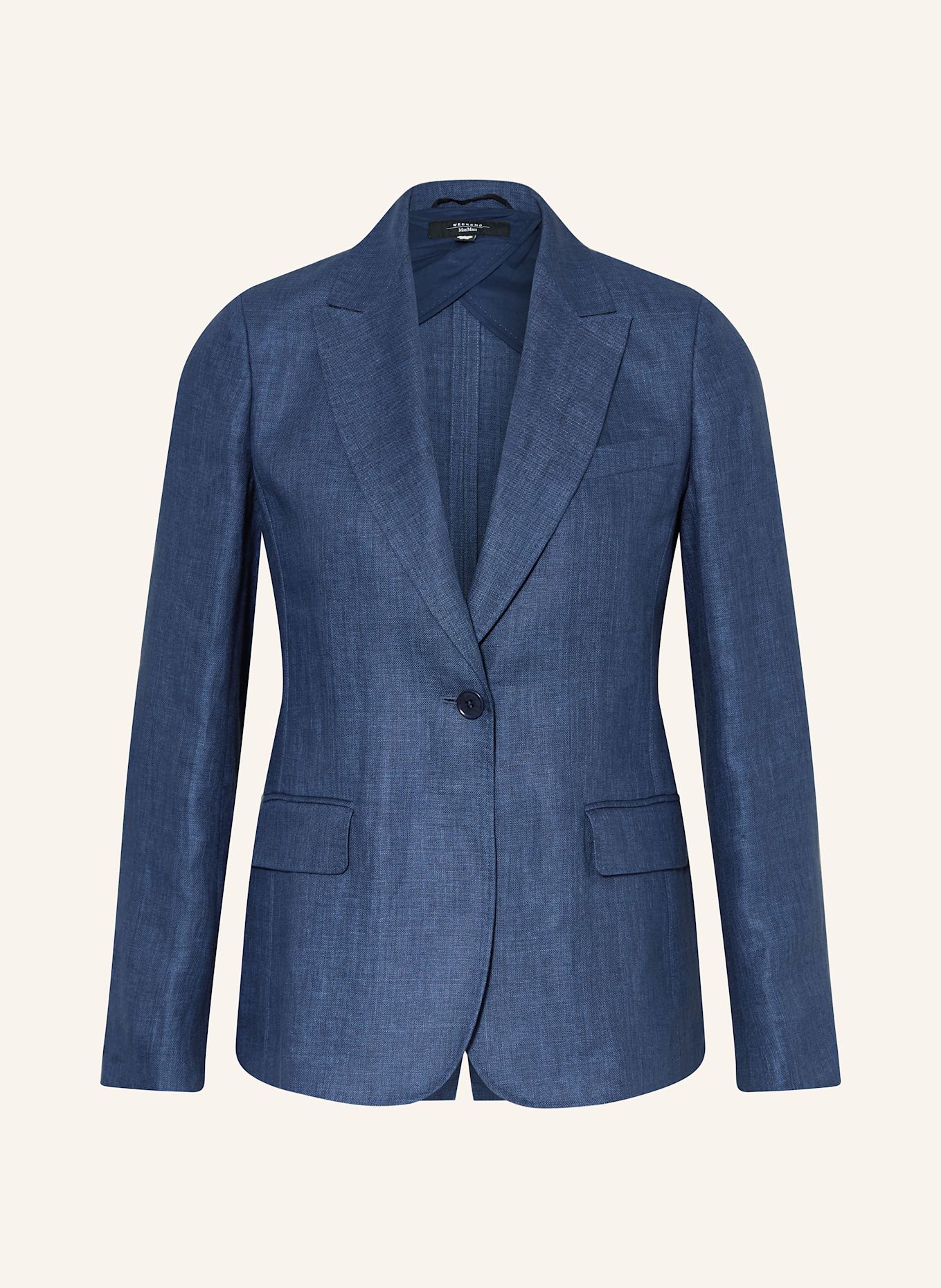 WEEKEND Max Mara Blezer z lnu NALUT: 006 NAVY