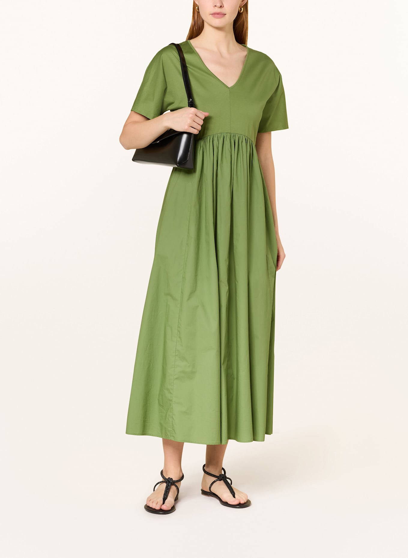 WEEKEND Max Mara Kleid BRONZO im Materialmix: GRÜN