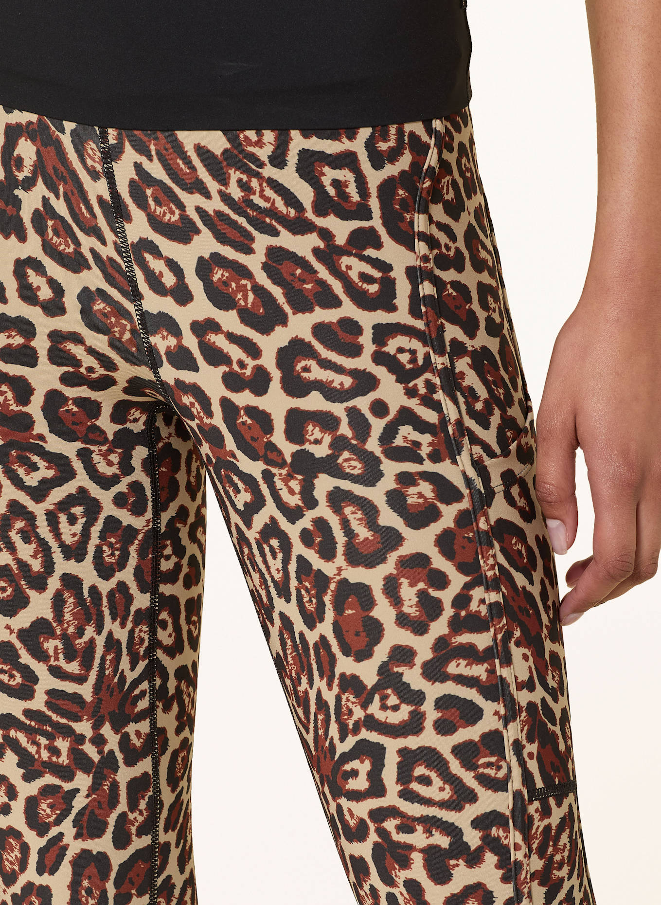 GOLDBERGH ARTEMIS leggings: LIGHT BROWN/ BROWN/ BLACK