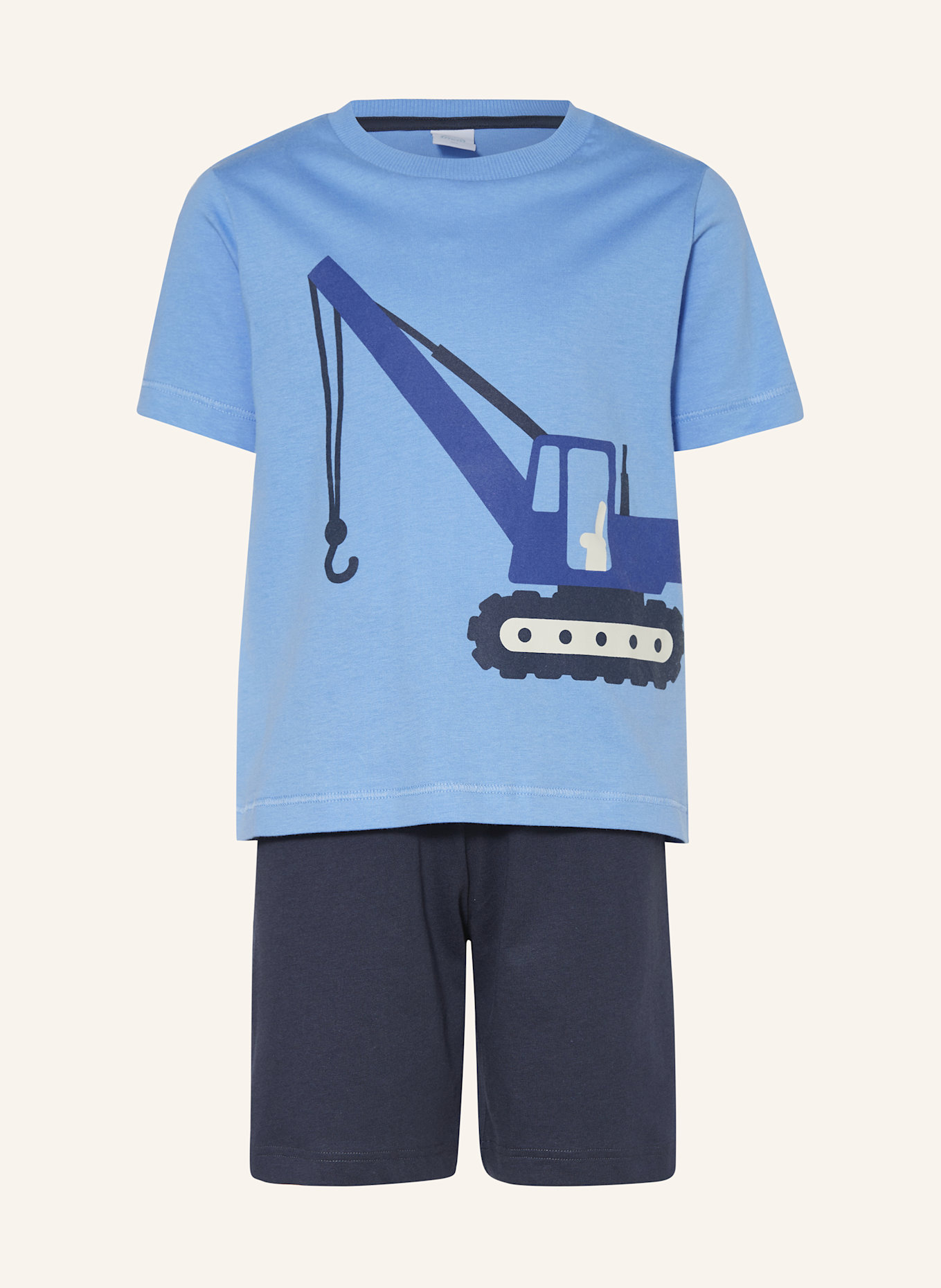 Sanetta Shorty-Schlafanzug: HELLBLAU / DUNKELBLAU