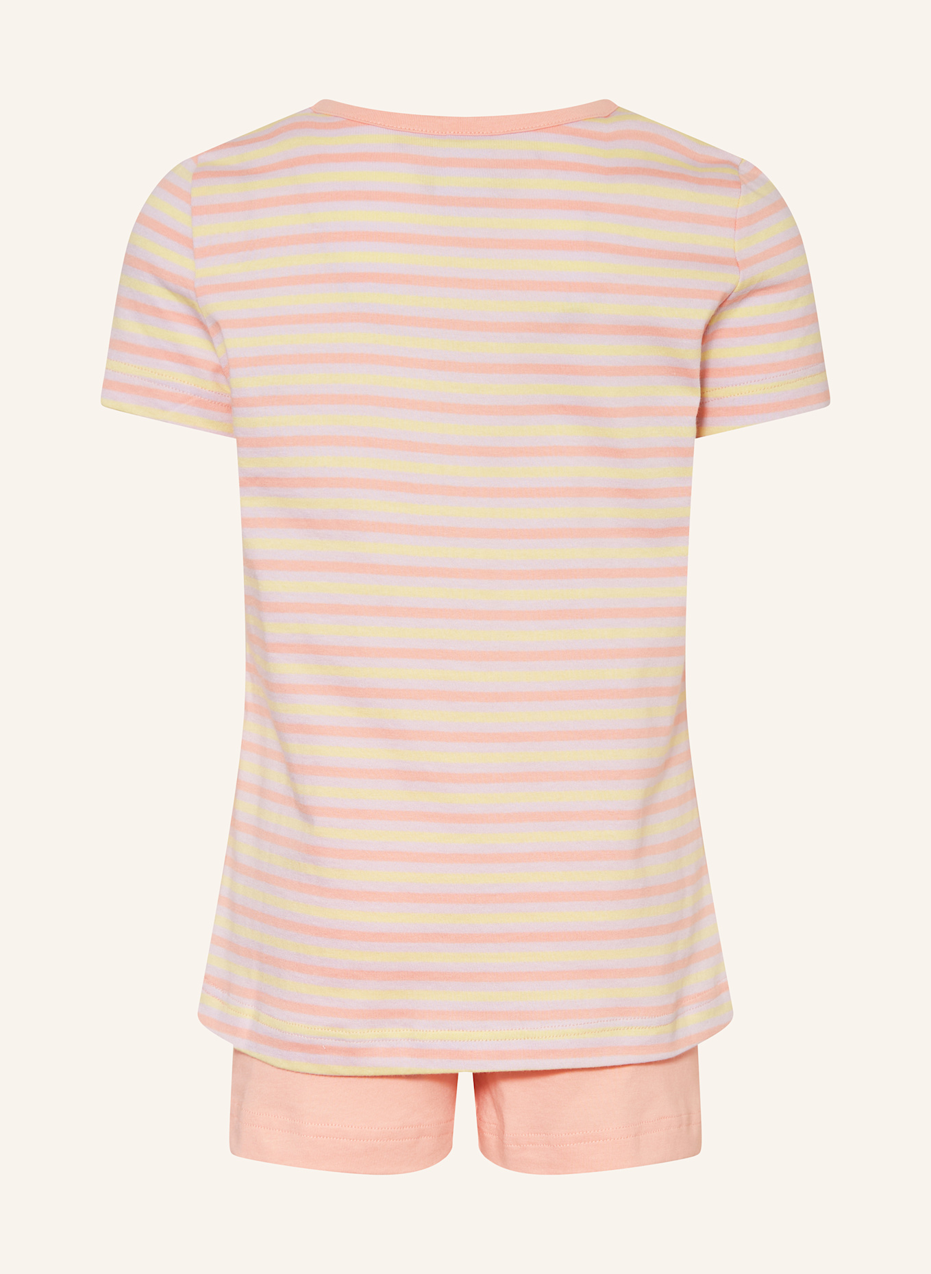 Sanetta Shorty-Schlafanzug: LACHS / HELLLILA / HELLGELB