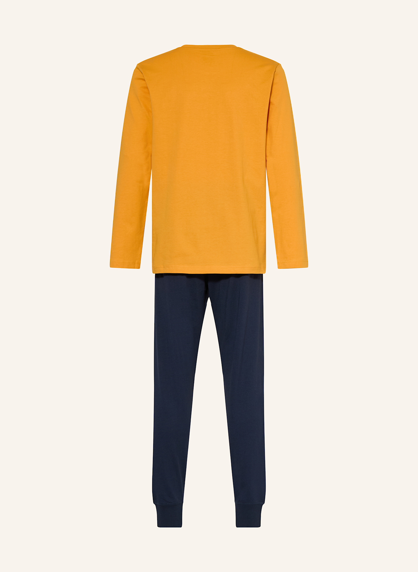 Sanetta Schlafanzug: ORANGE/ DUNKELBLAU