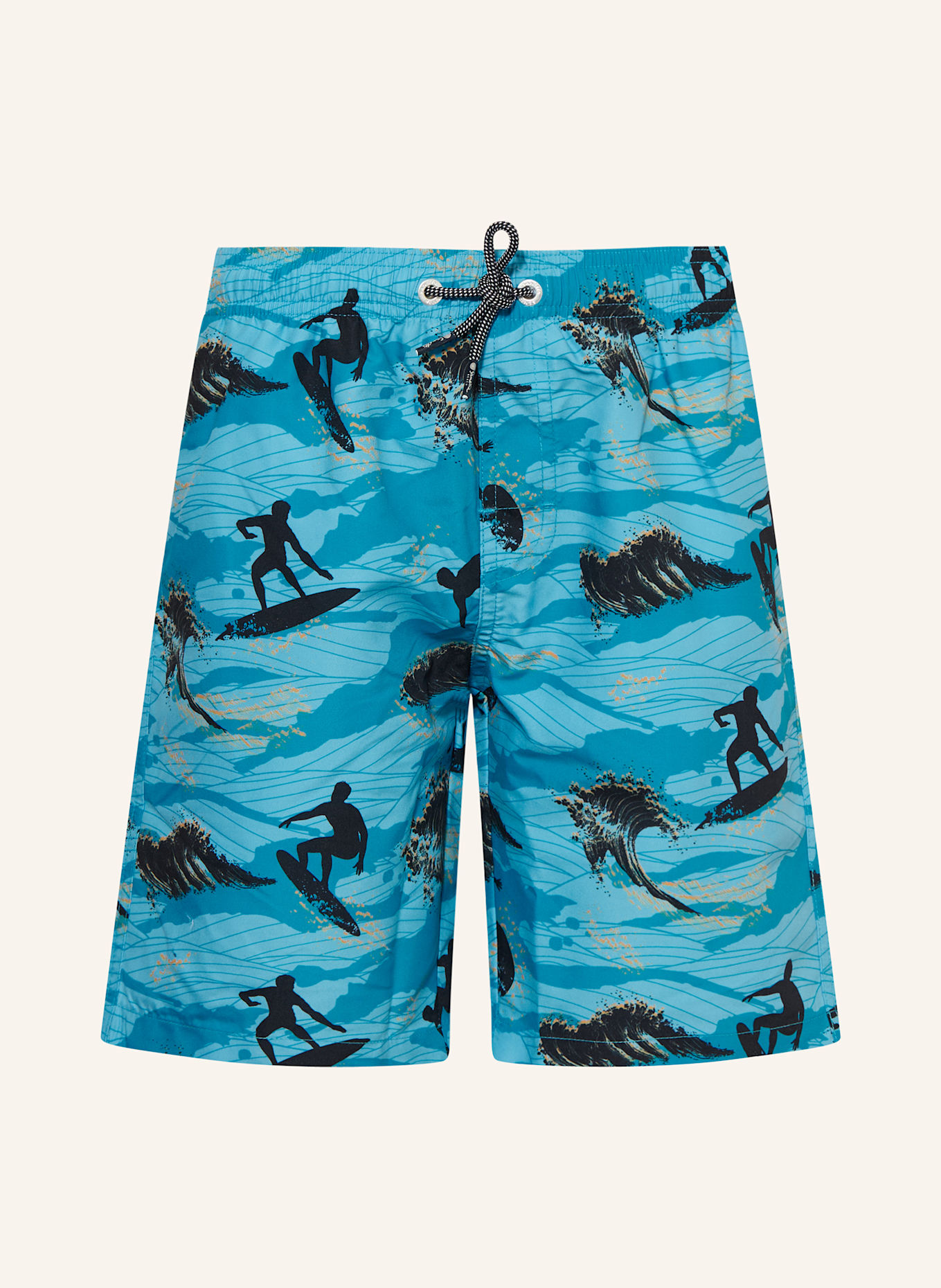 Sanetta Badeshorts: TÜRKIS / HELLBLAU / SCHWARZ